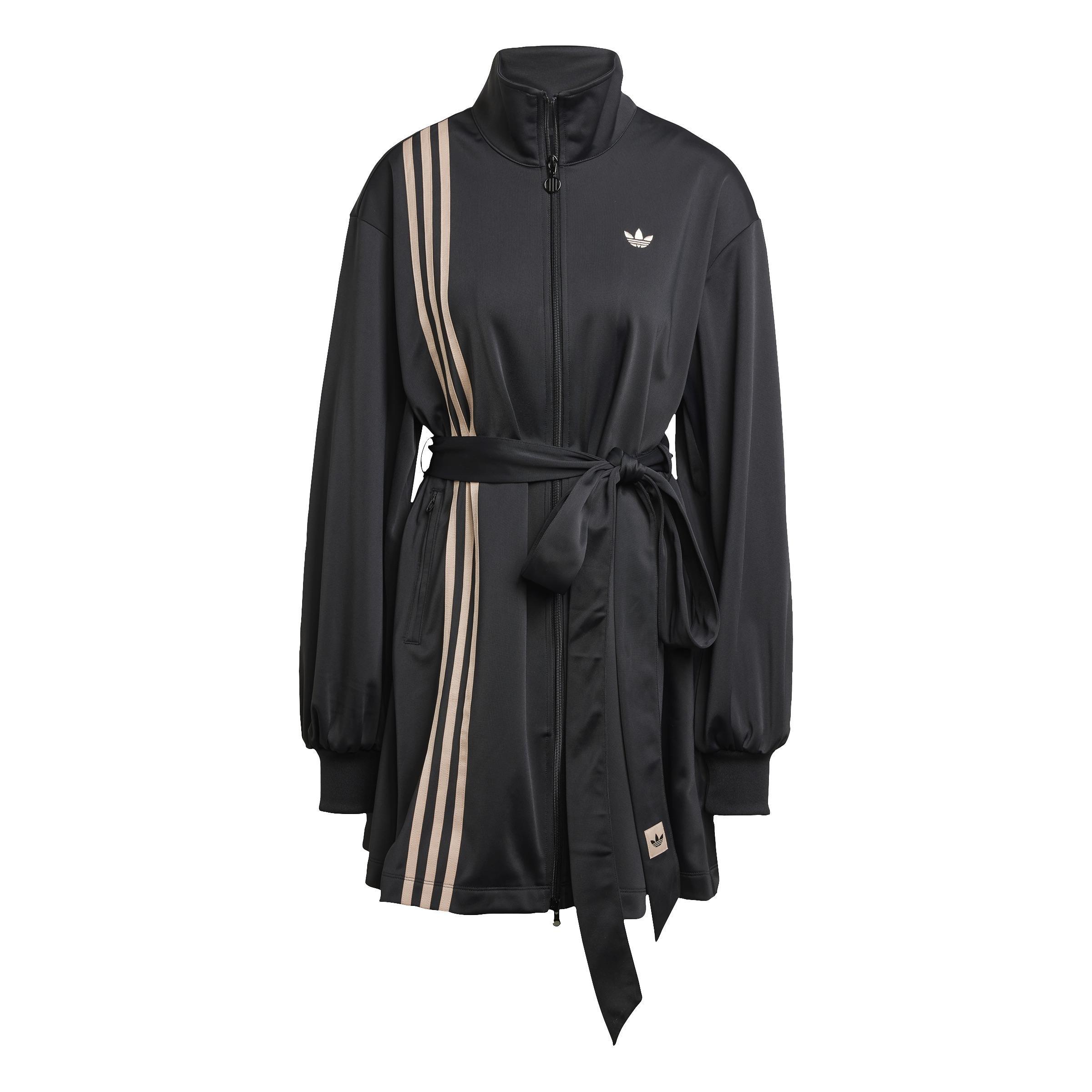 3-Stripes Wrapped Track Suit Dress, Black, A701_ONE, large image number 0