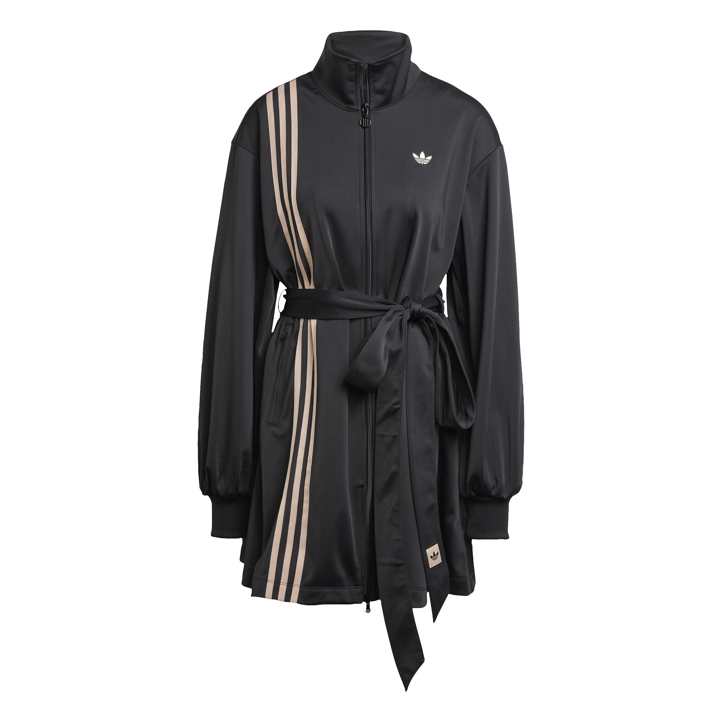 3-Stripes Wrapped Track Suit Dress, Black, A701_ONE, large image number 1