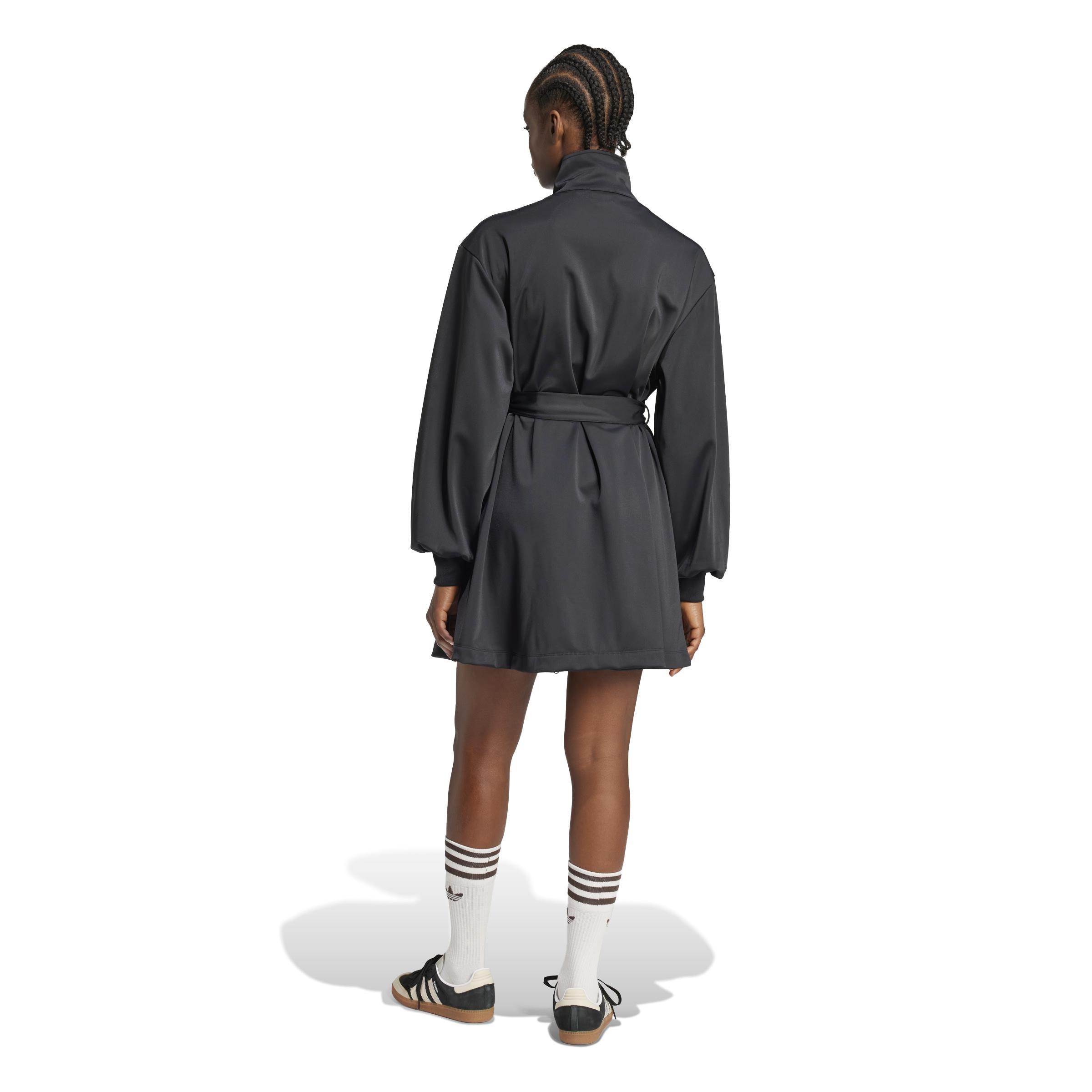 3-Stripes Wrapped Track Suit Dress, Black, A701_ONE, large image number 2