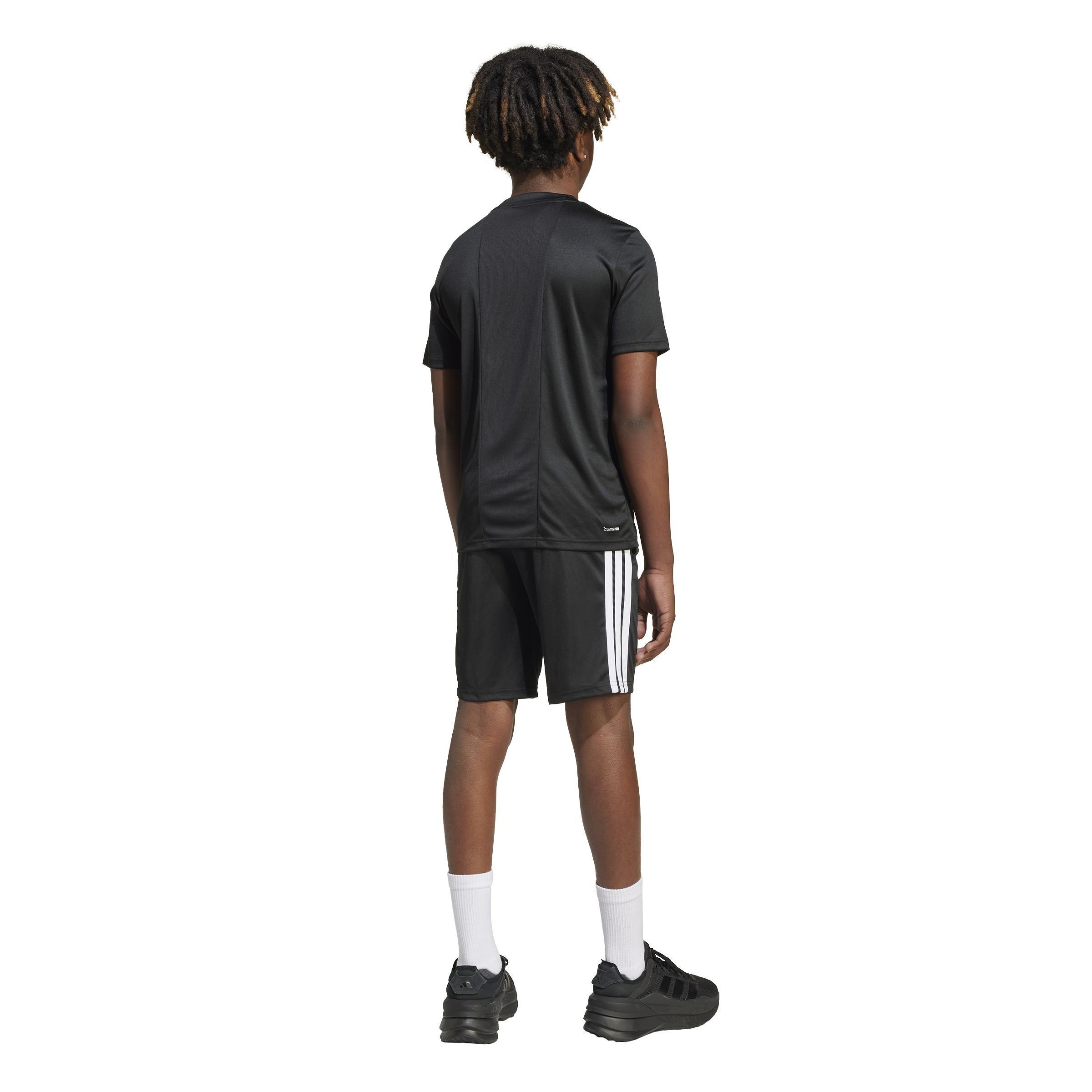Unisex Kids Train Essentials 3-Stripes Tee Set, Black, , large image number 1