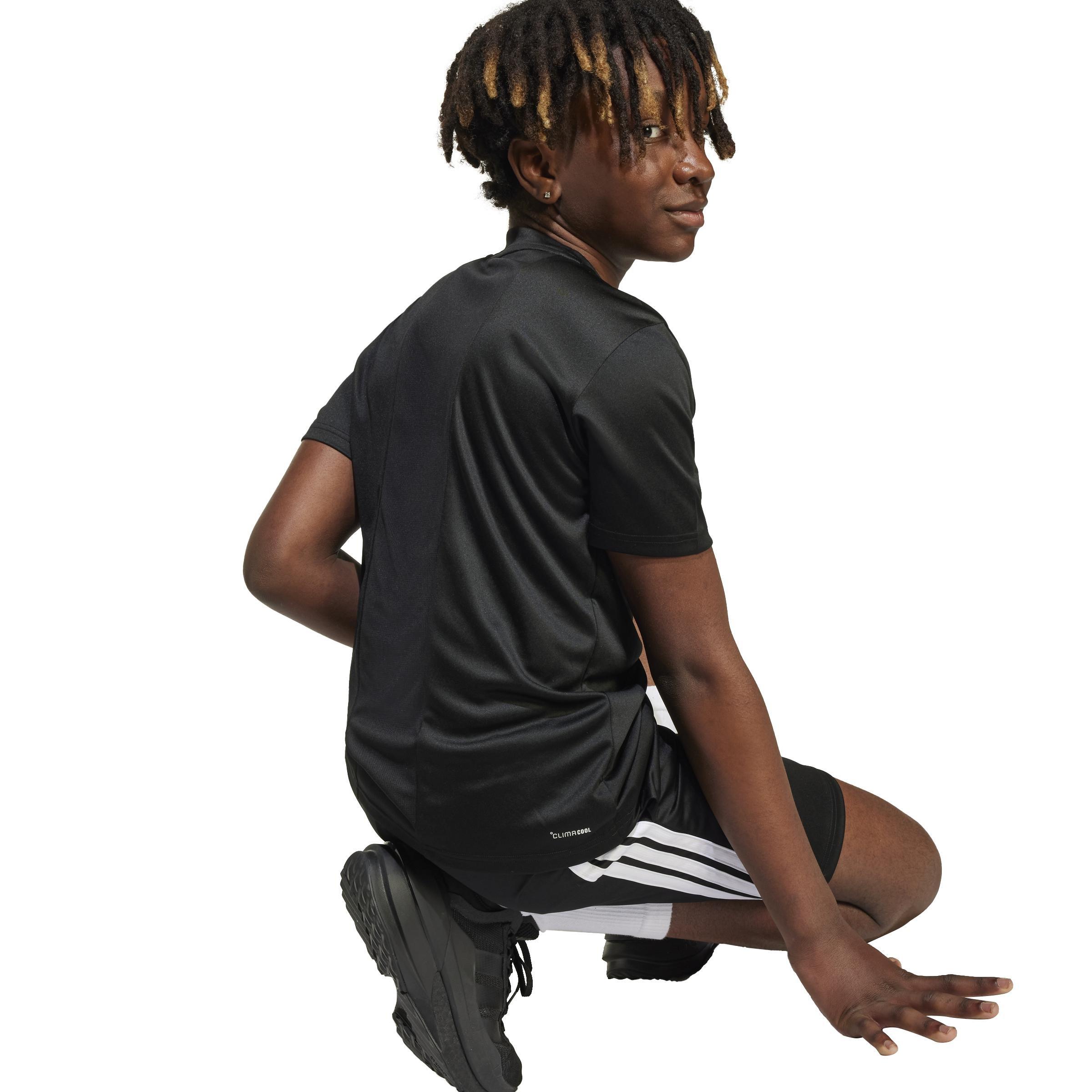 Unisex Kids Train Essentials 3-Stripes Tee Set, Black, , large image number 3