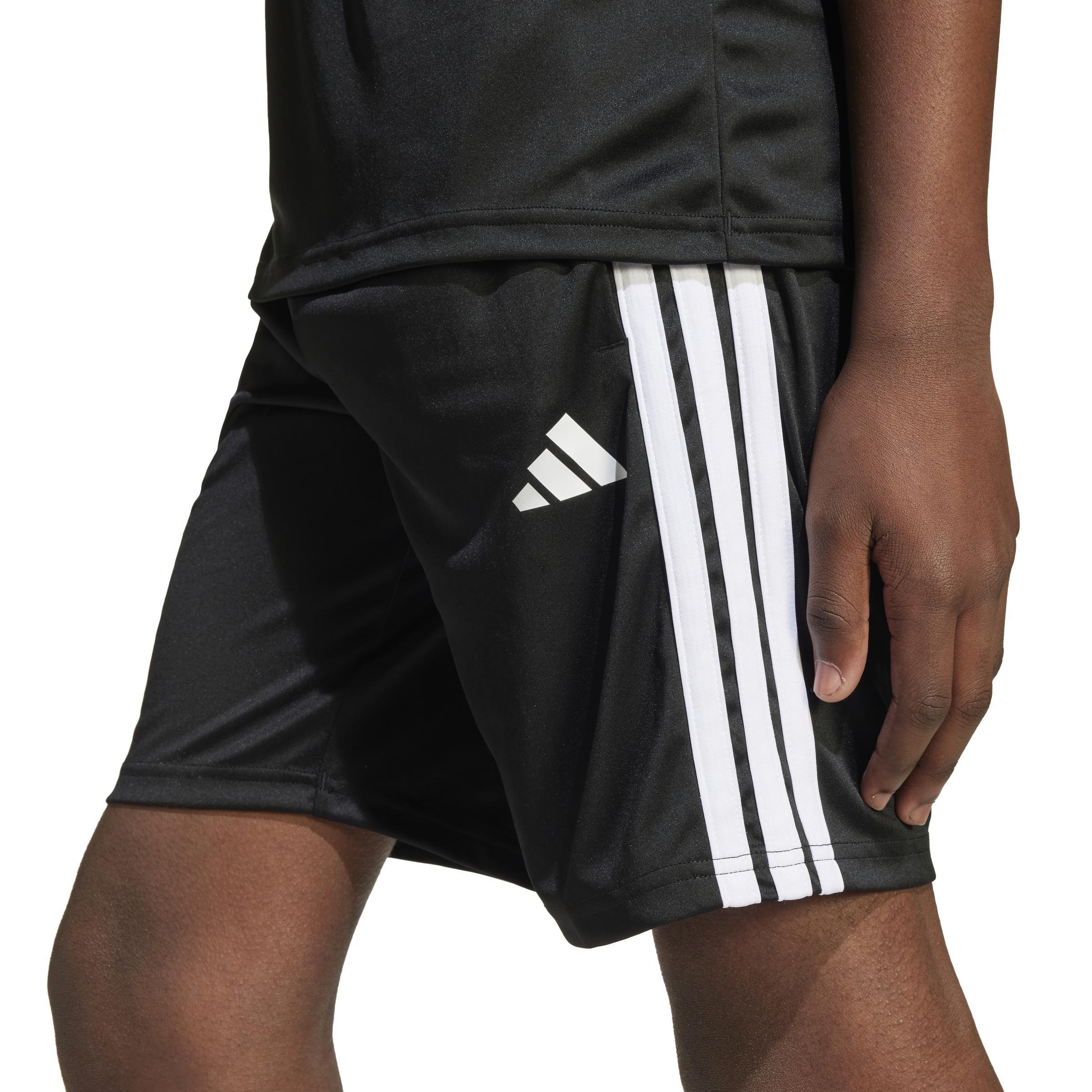 Unisex Kids Train Essentials 3-Stripes Tee Set, Black, , large image number 4