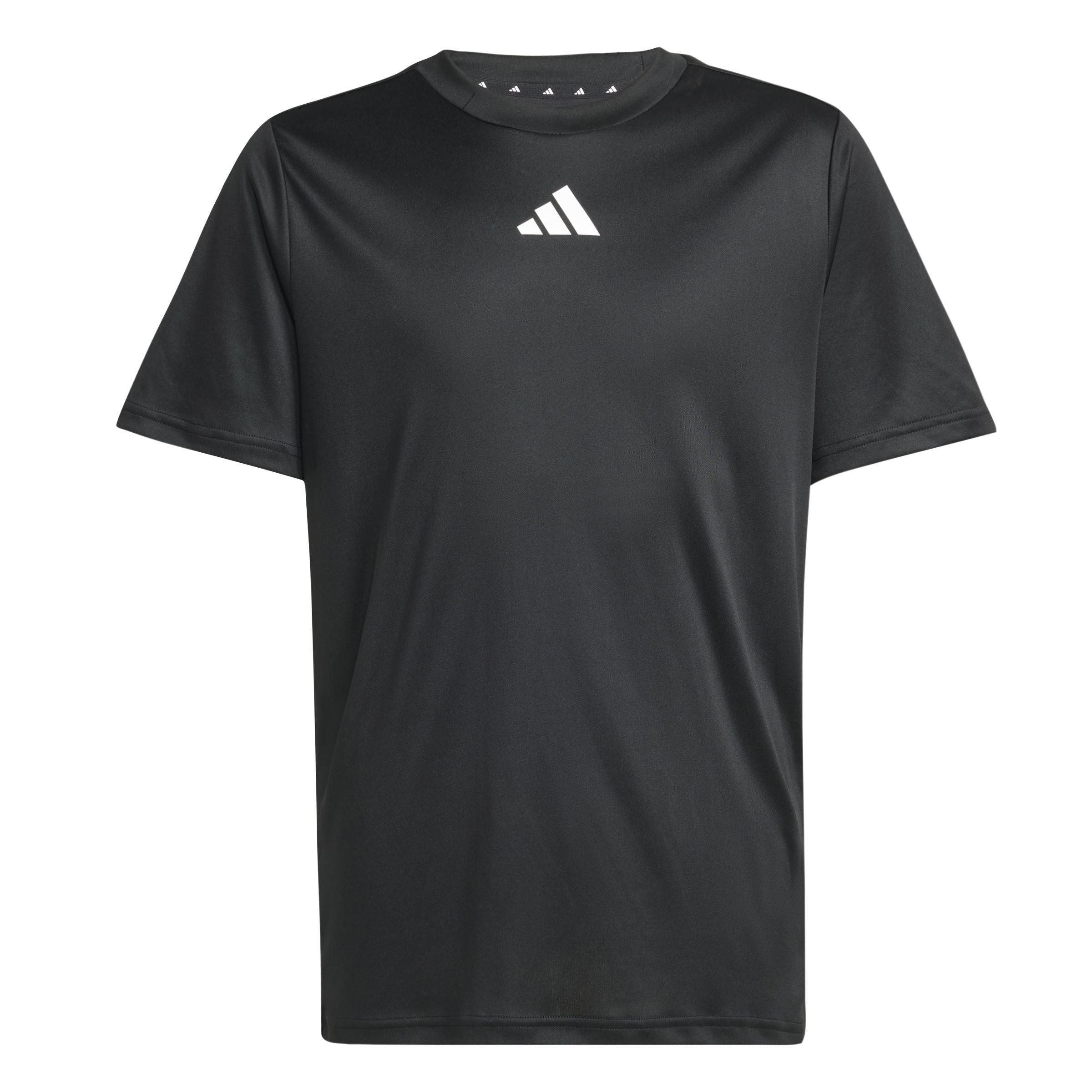 Unisex Kids Train Essentials 3-Stripes Tee Set, Black, , large image number 5