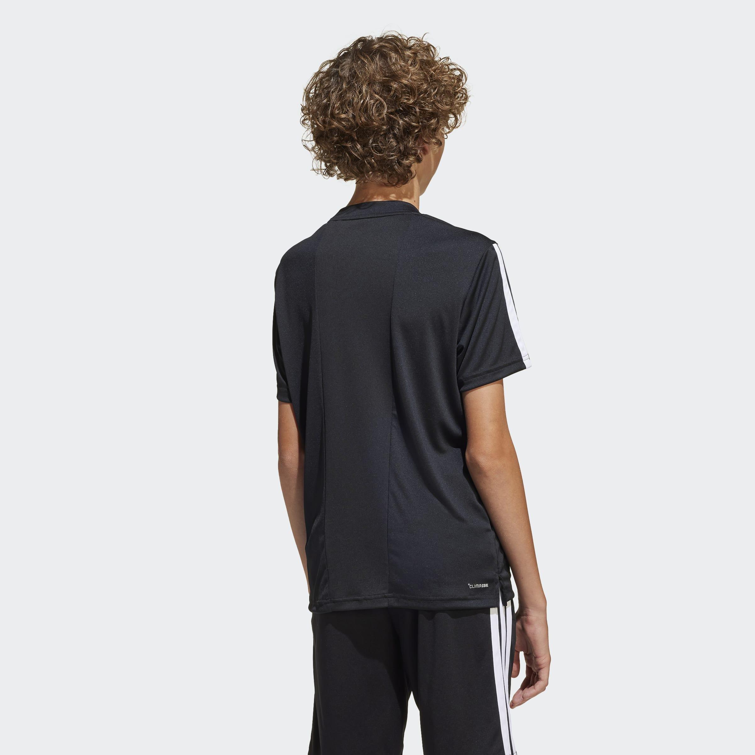 Kids Train Essentials 3-Stripes T-Shirt, Black, A701_ONE, large image number 4