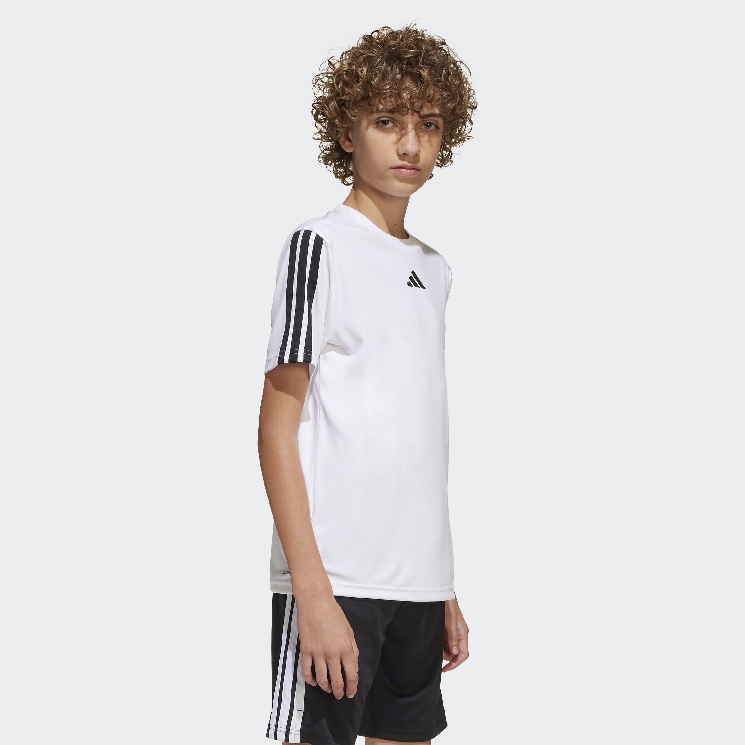 Kids Train Essentials 3-Stripes T-Shirt, White, A701_ONE, large image number 13