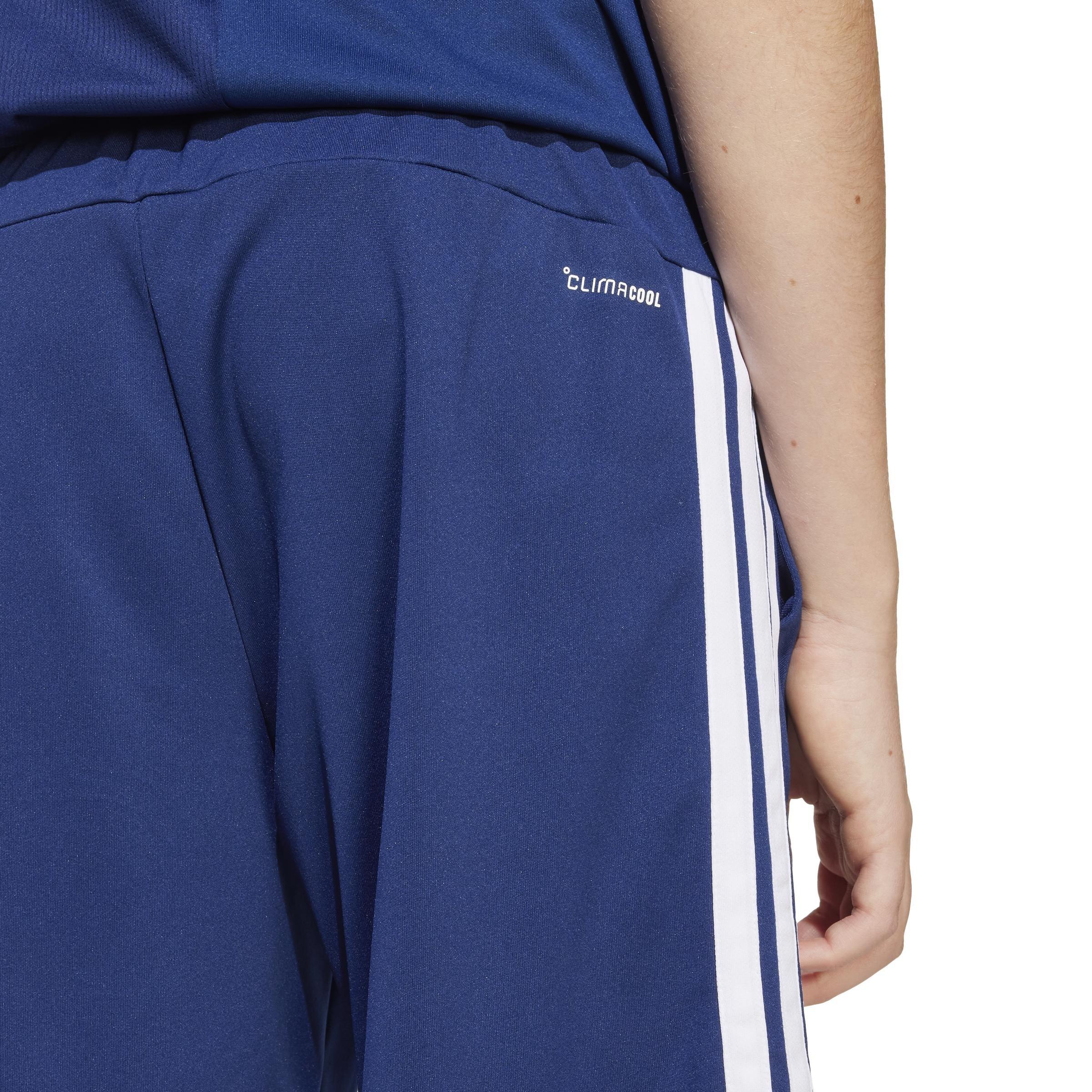 Unisex Kids Train Essentials 3-Stripes Shorts, Blue, A701_ONE, large image number 4