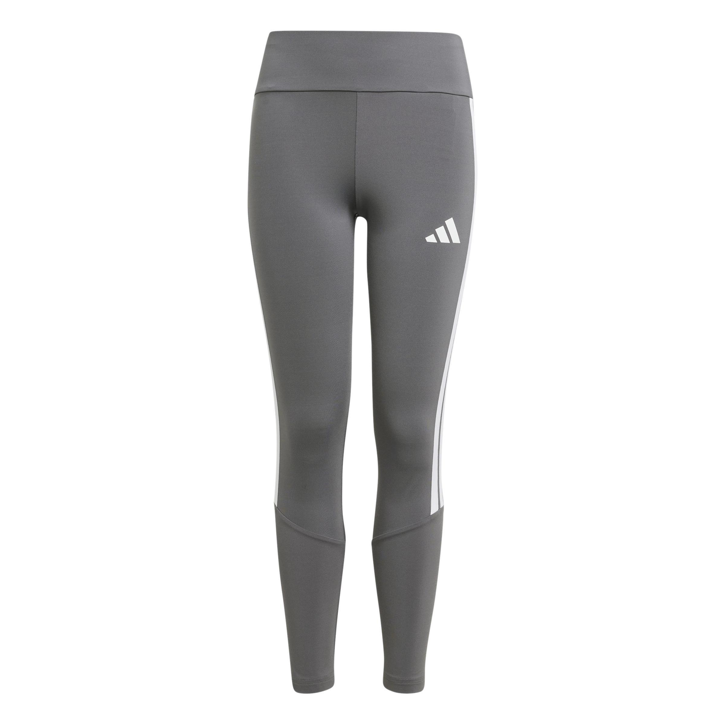 Kids Train Essentials 3-Stripes Leggings, Grey, , large image number 1