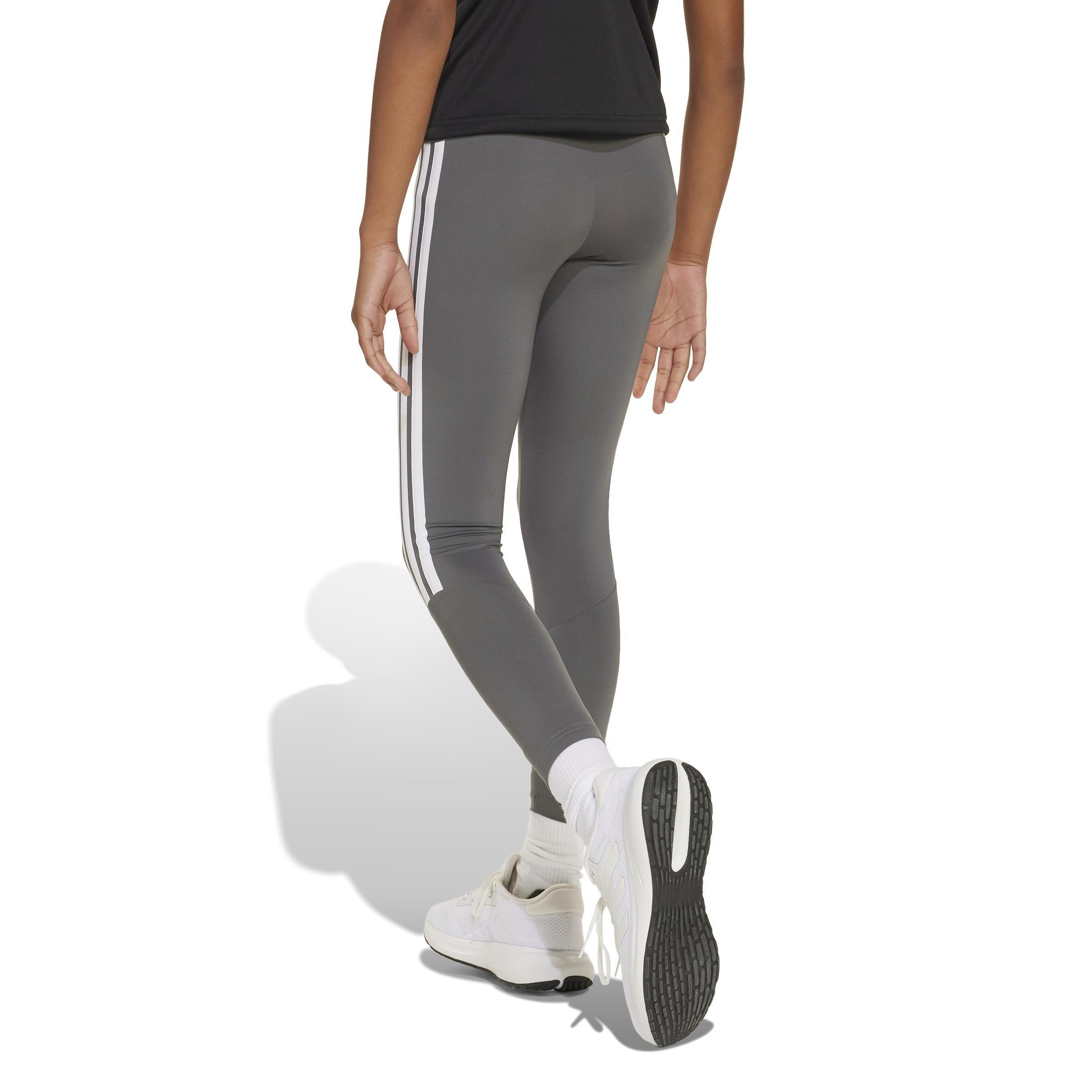 Train Essentials 3-Stripes Leggings, Grey, A701_ONE, large image number 2