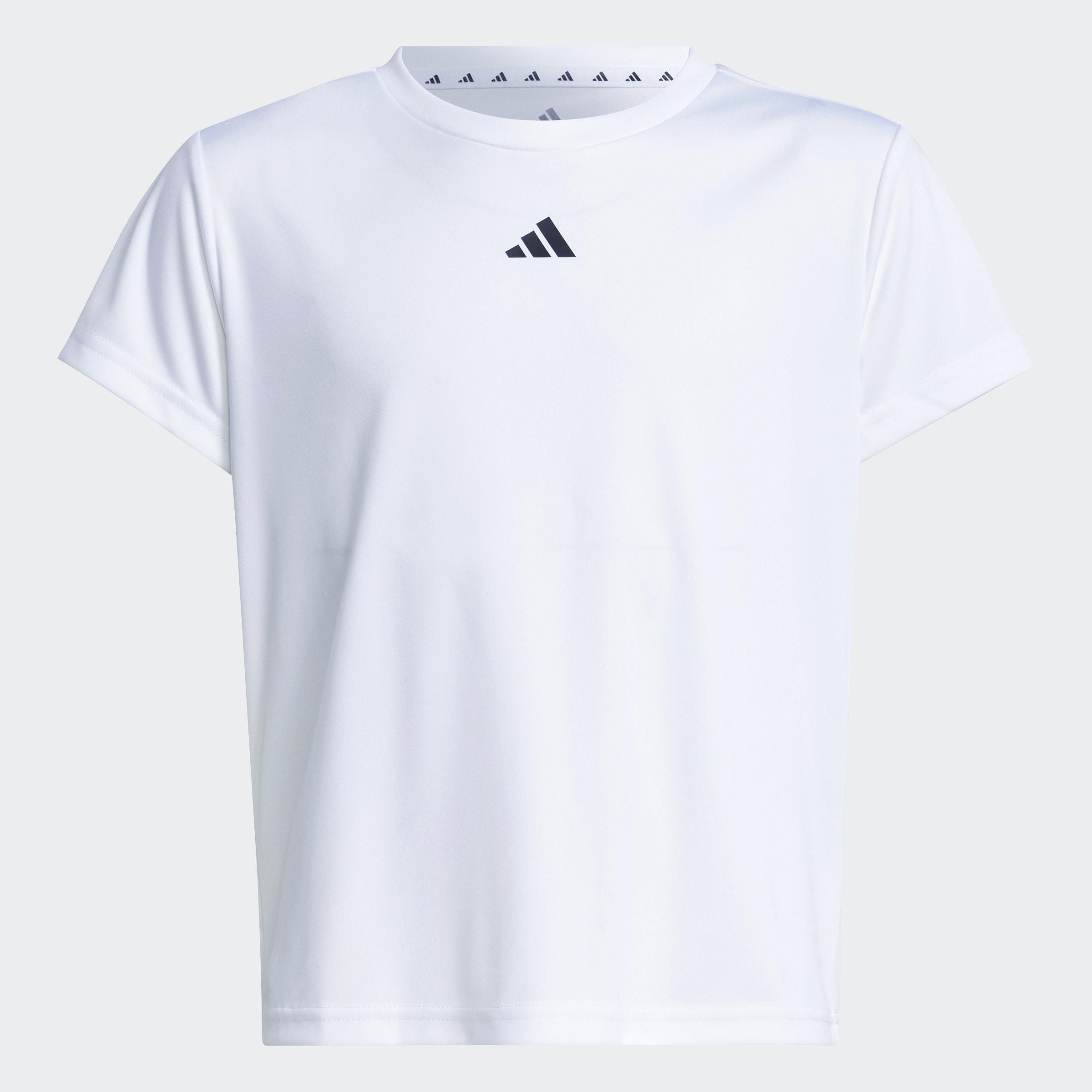 Train Essentials Regular Fit Logo Training T-Shirt, White, A701_ONE, medium