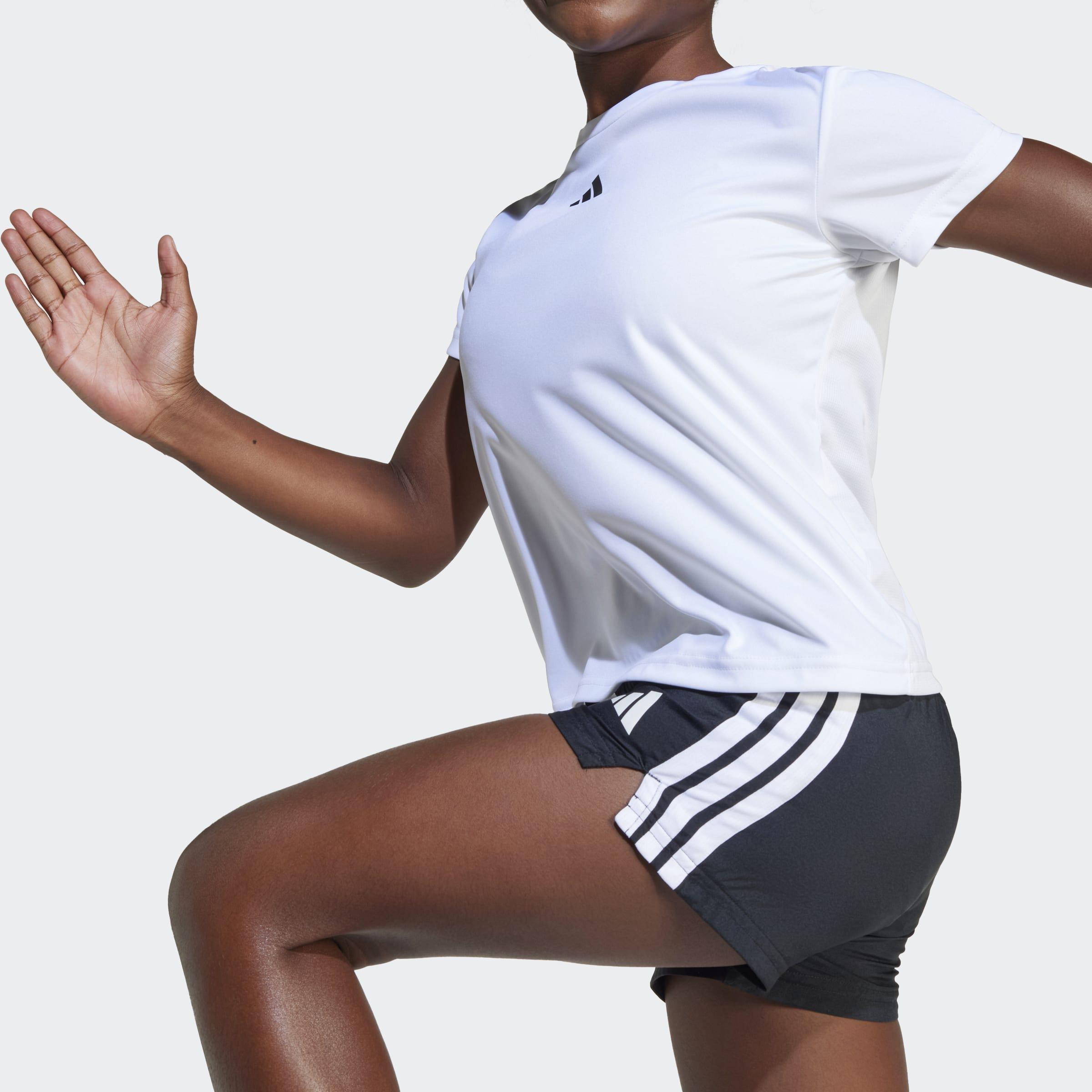 Train Essentials Regular Fit Logo Training T-Shirt, White, A701_ONE, large image number 3