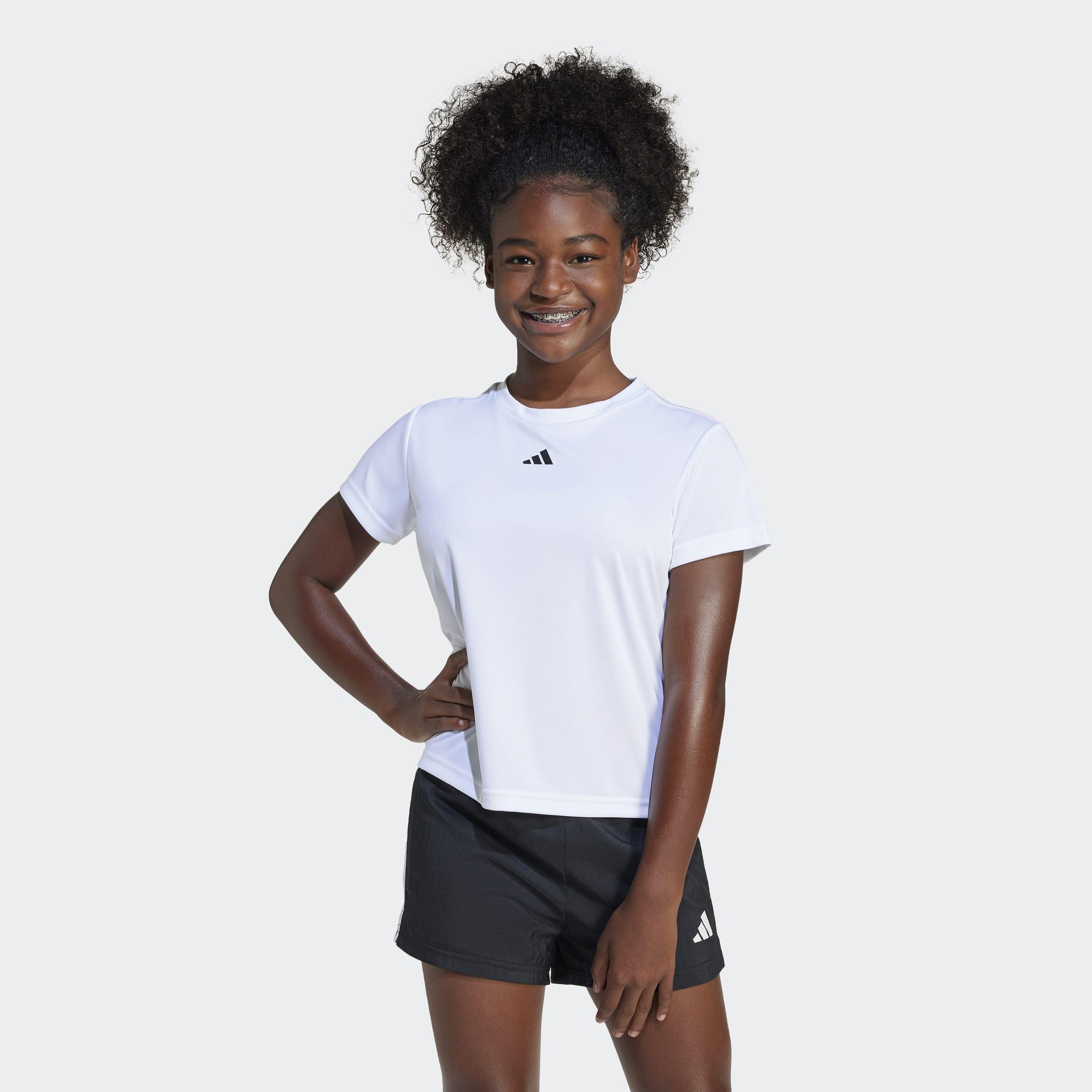 Train Essentials Regular Fit Logo Training T-Shirt, White, A701_ONE, large image number 5