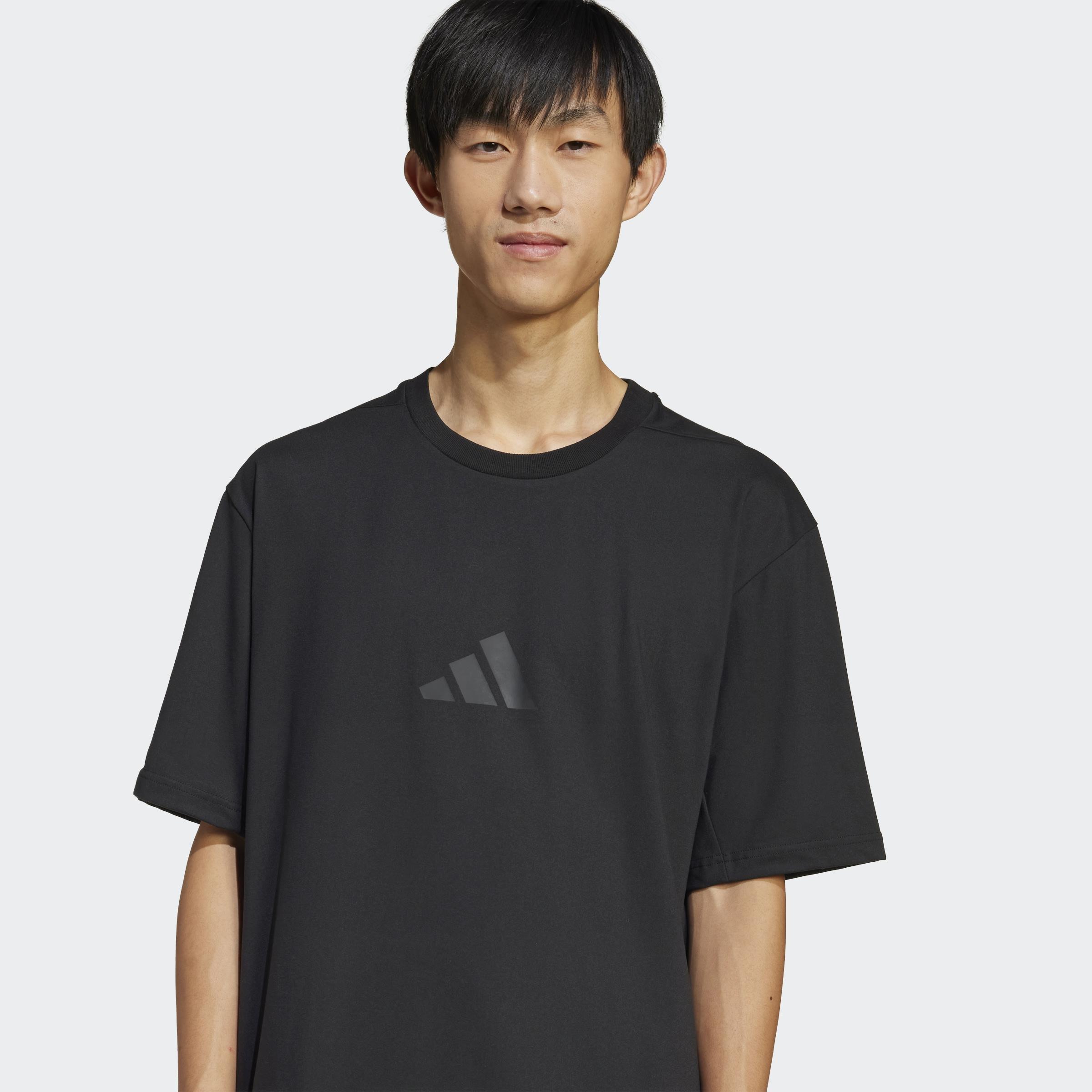 Adidas Z.N.E. Loose-Fit T-Shirt, Black, A701_ONE, large image number 2