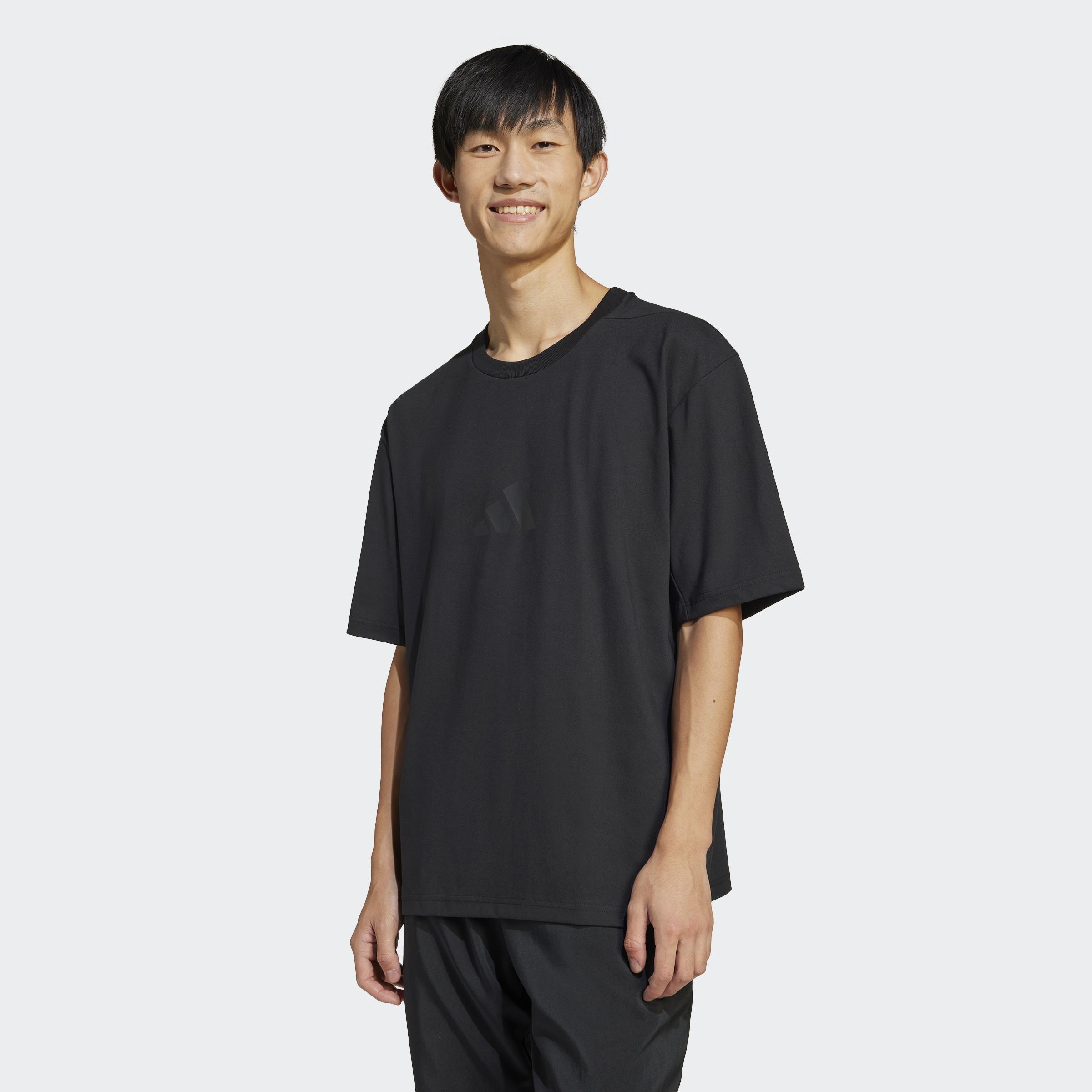 Adidas Z.N.E. Loose-Fit T-Shirt, Black, A701_ONE, large image number 4