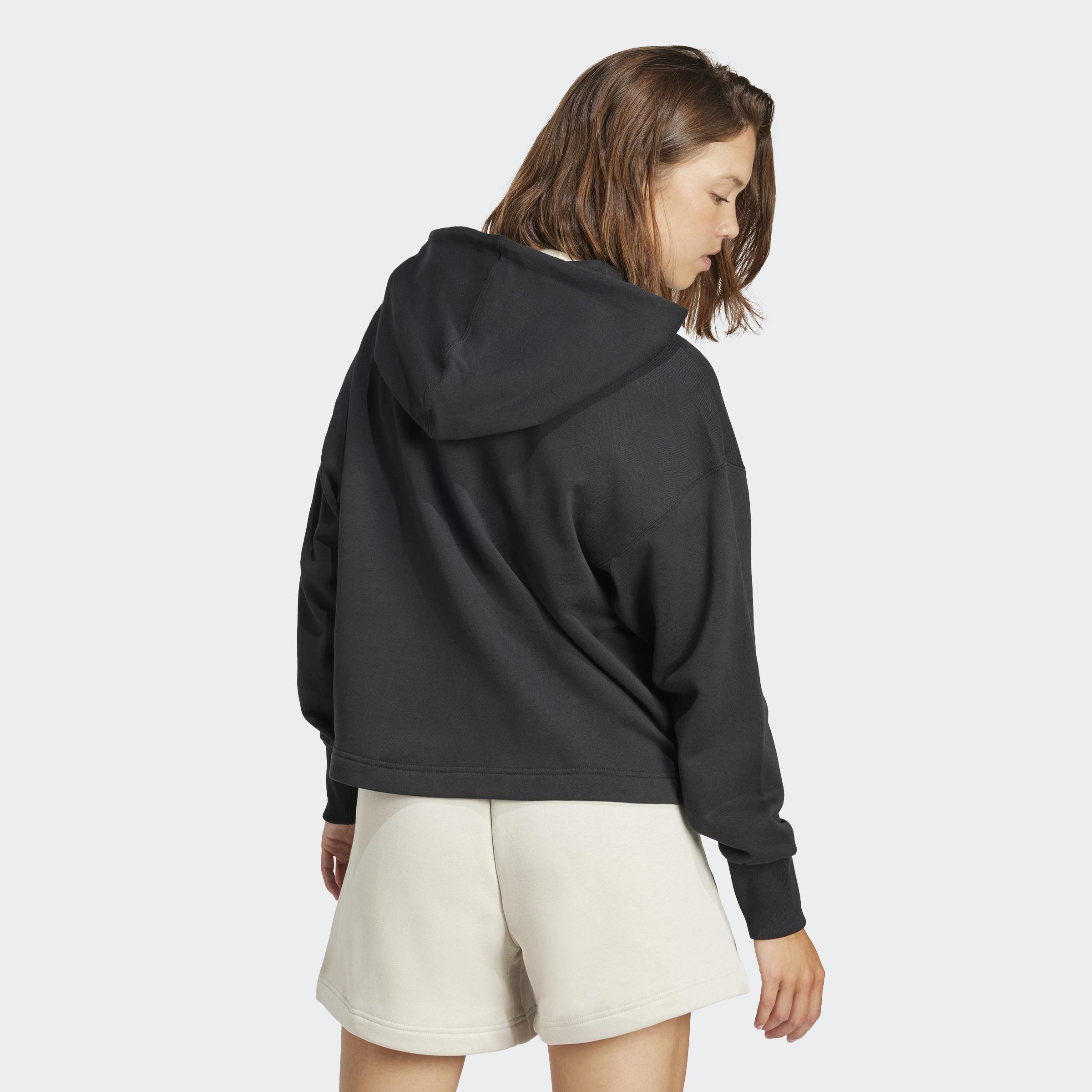 ALL SZN French Terry Loose Full-Zip Hoodie, Black, A701_ONE, medium
