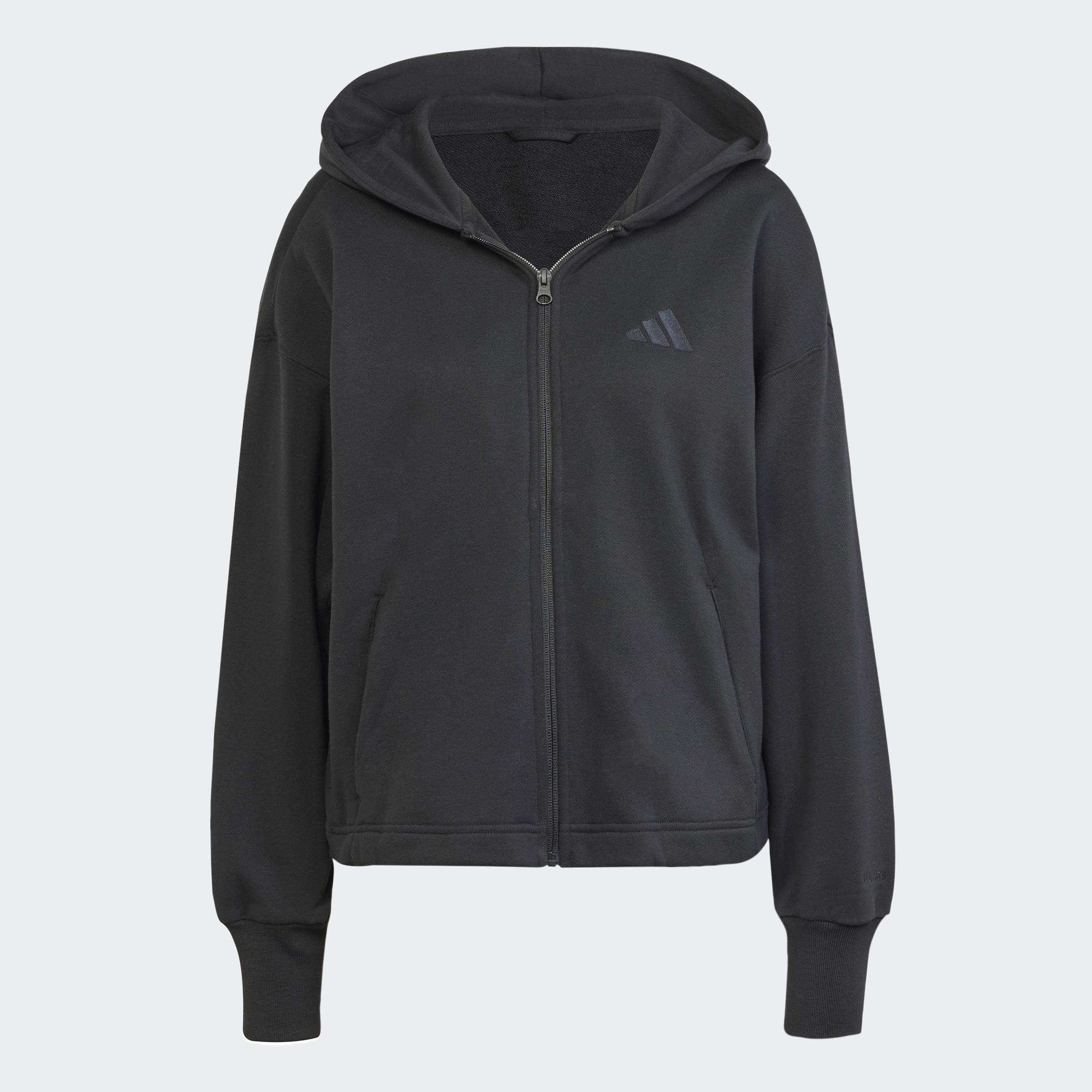 ALL SZN French Terry Loose Full-Zip Hoodie, Black, A701_ONE, large image number 5