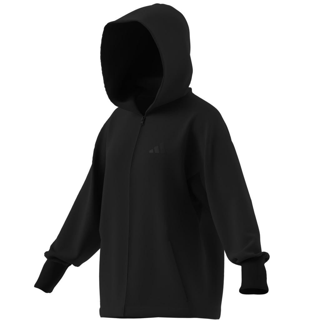 ALL SZN French Terry Loose Full-Zip Hoodie, Black, A701_ONE, large image number 12