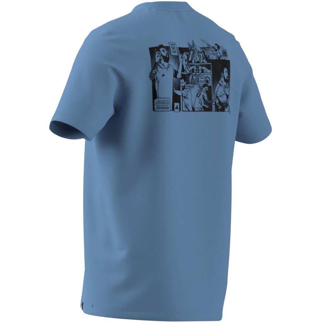 Messi Icon Graphic T-Shirt, Blue, A701_ONE, large image number 5