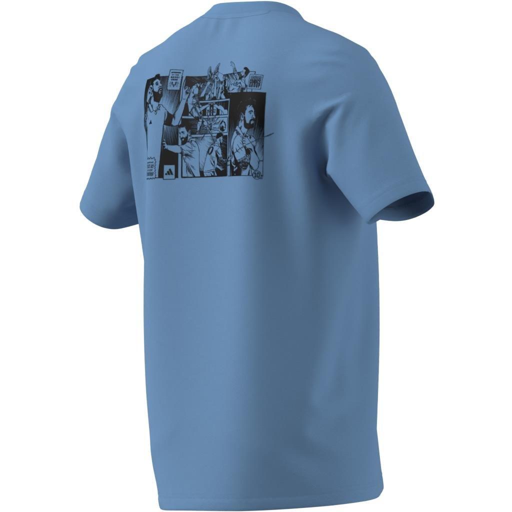 Messi Icon Graphic T-Shirt, Blue, A701_ONE, large image number 7