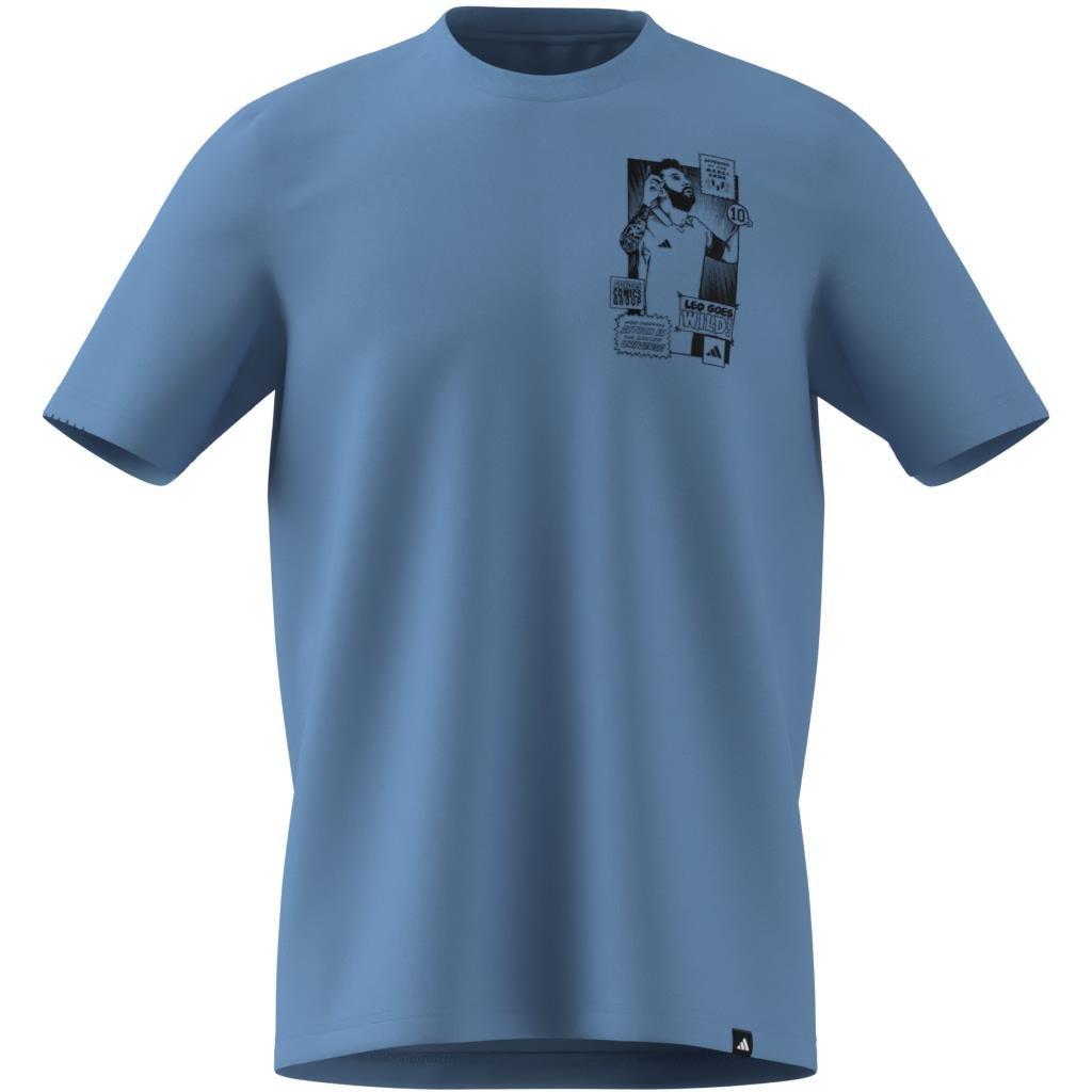 Messi Icon Graphic T-Shirt, Blue, A701_ONE, large image number 11