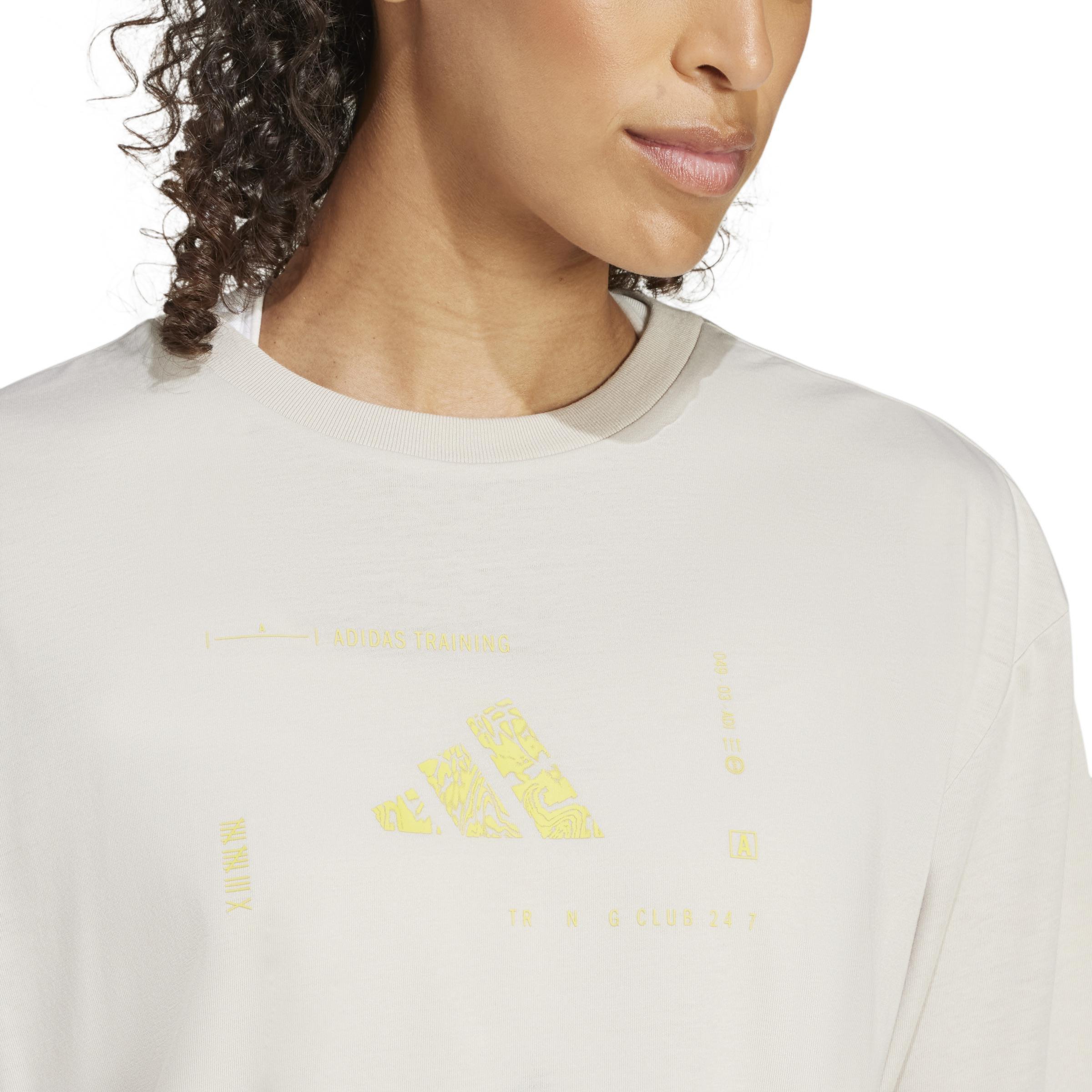 Climacool Training Animal Logo Graphic T-shirt, Grey, , large image number 3