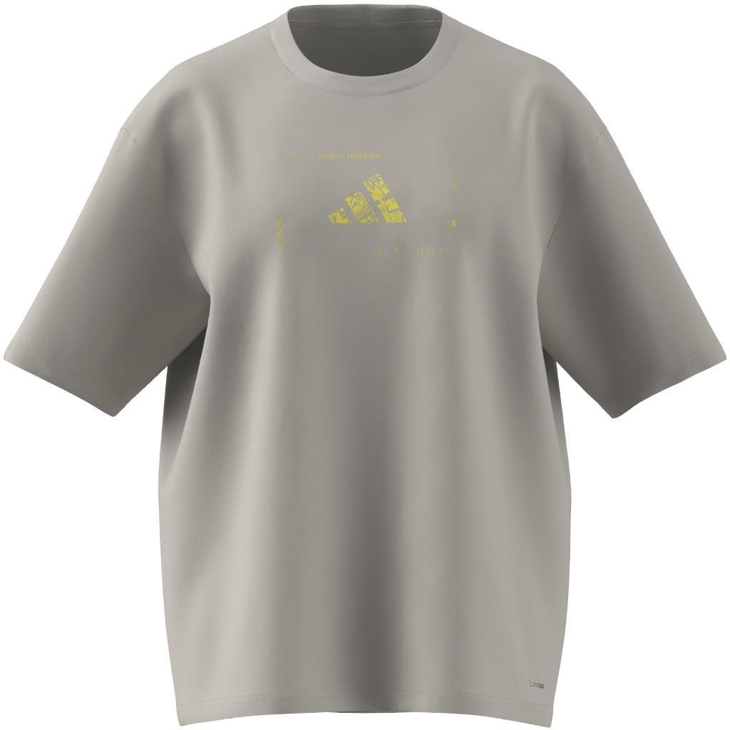 Climacool Training Animal Logo Graphic T-shirt, Grey, A701_ONE, large image number 4