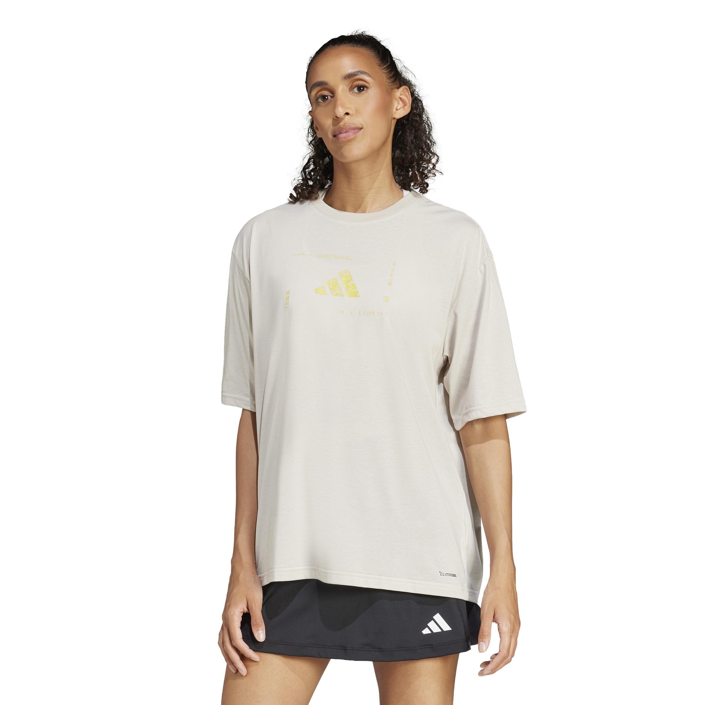 Climacool Training Animal Logo Graphic T-shirt, Grey, , large image number 10