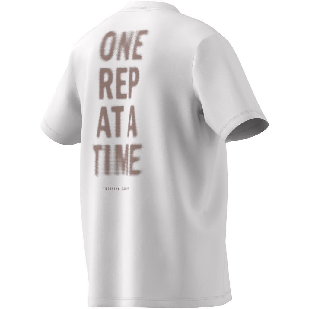 Climacool One Rep at a Time Training Graphic T-Shirt, Beige, A701_ONE, large image number 4