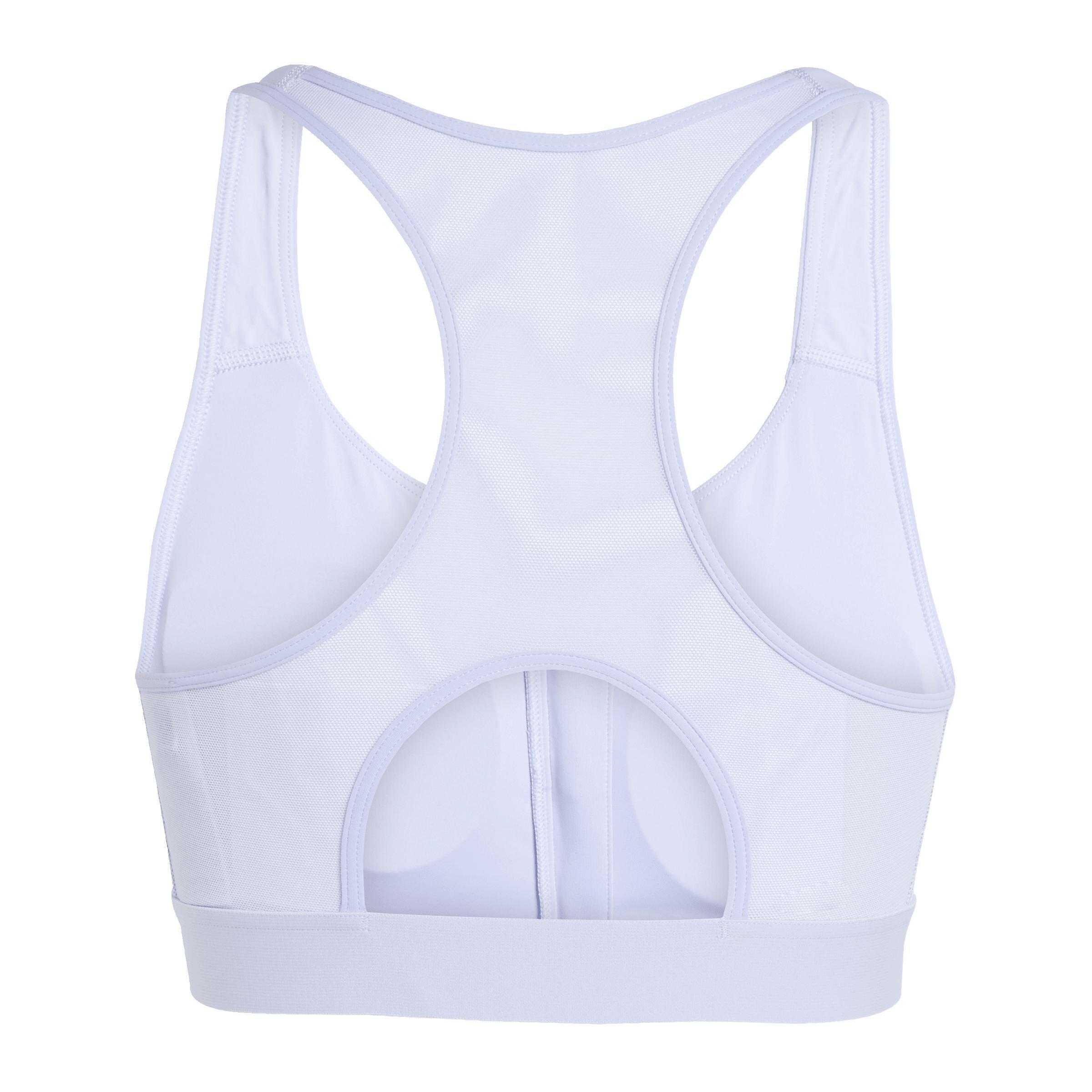 Powerreact Training Medium-Support Zip Bra, Purple, A701_ONE, large image number 2