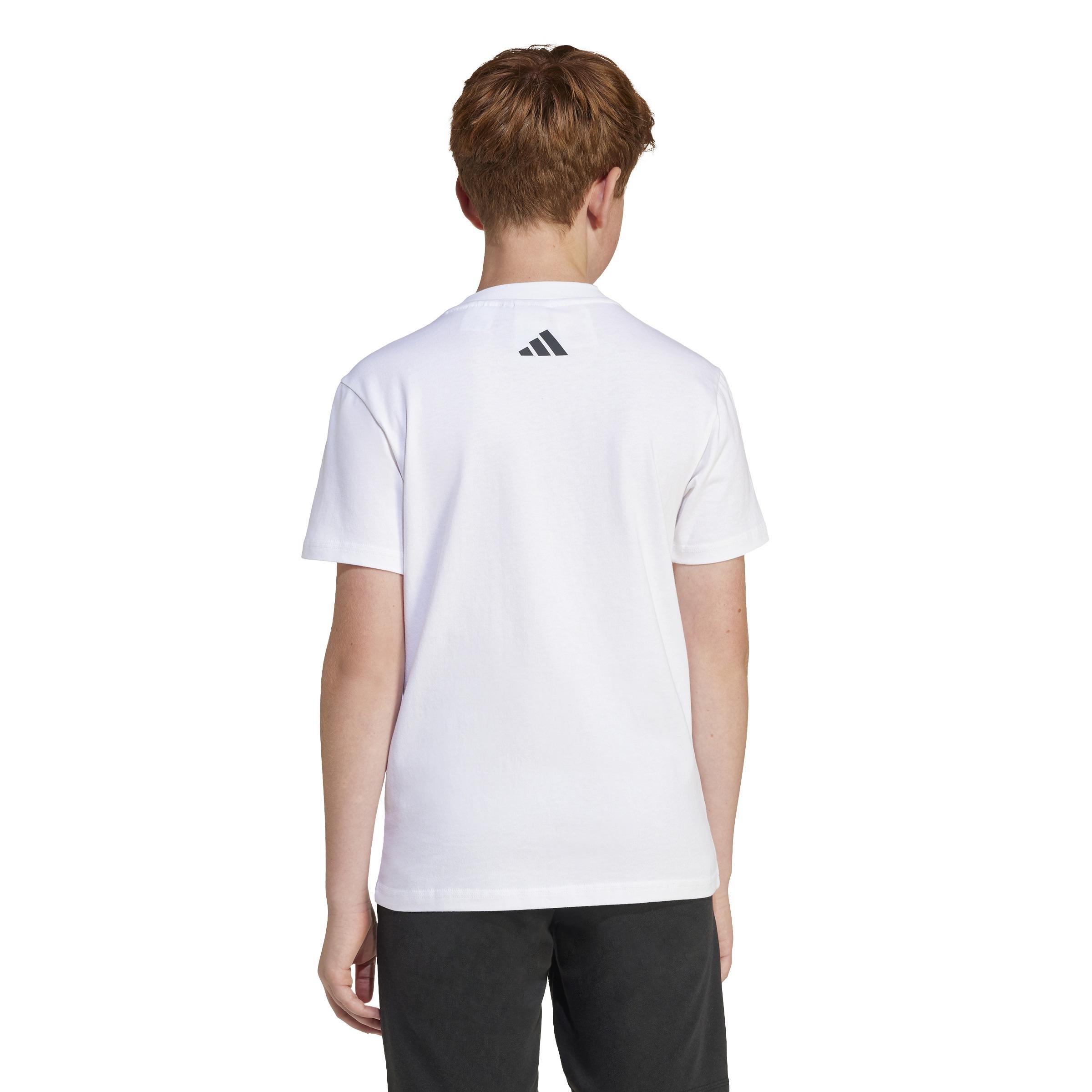 Unisex Kids adidas x Smileyworld Graphics Tee, White, , large image number 3