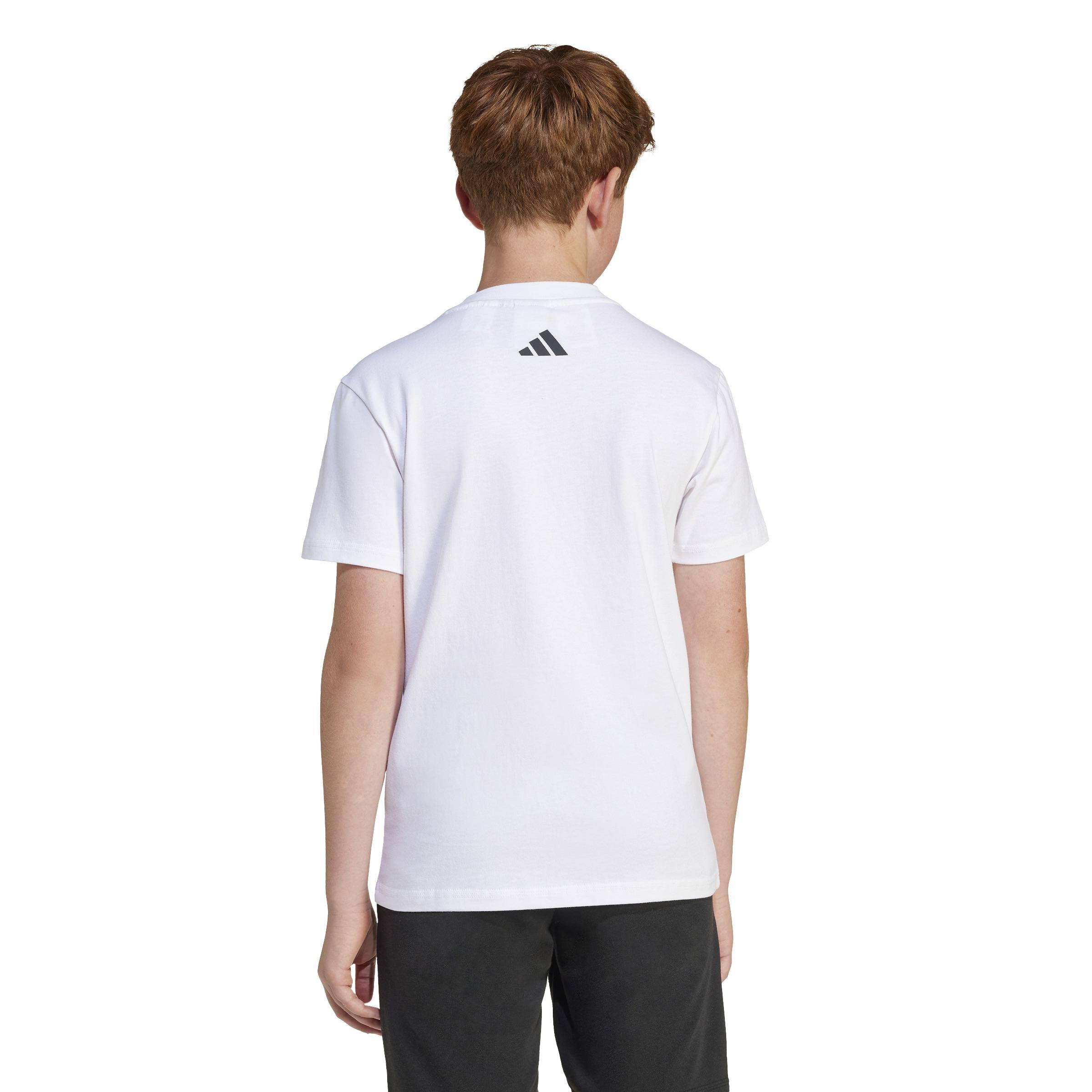 Unisex adidas x Smileyworld Graphics Tee Kids, White, A701_ONE, large image number 3