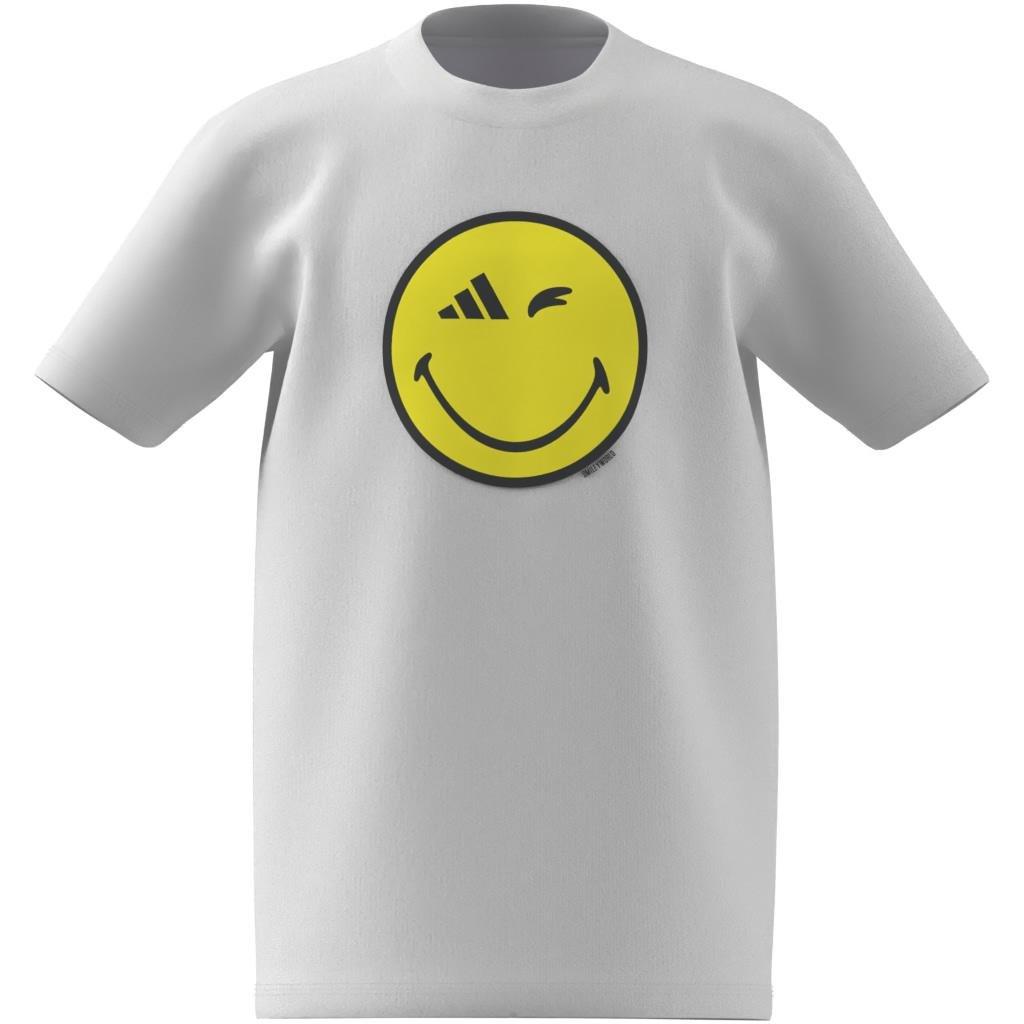 Unisex adidas x Smileyworld Graphics Tee Kids, White, A701_ONE, large image number 8