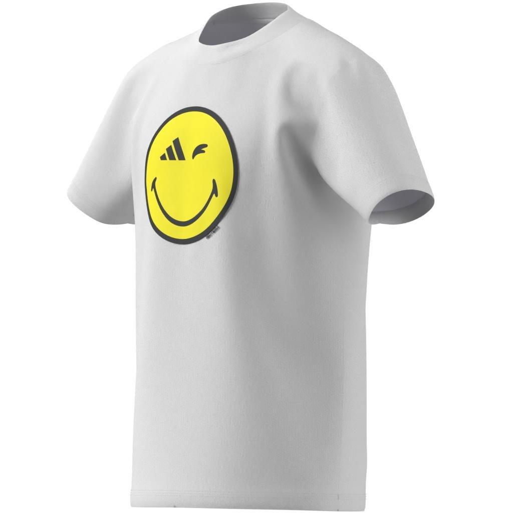 Unisex adidas x Smileyworld Graphics Tee Kids, White, A701_ONE, large image number 13