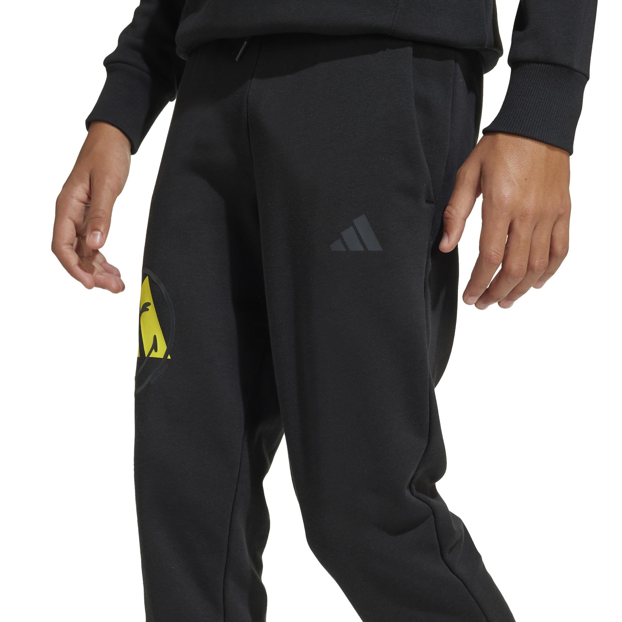 Unisex Kids adidas x Smileyworld Joggers, Black, , large image number 4