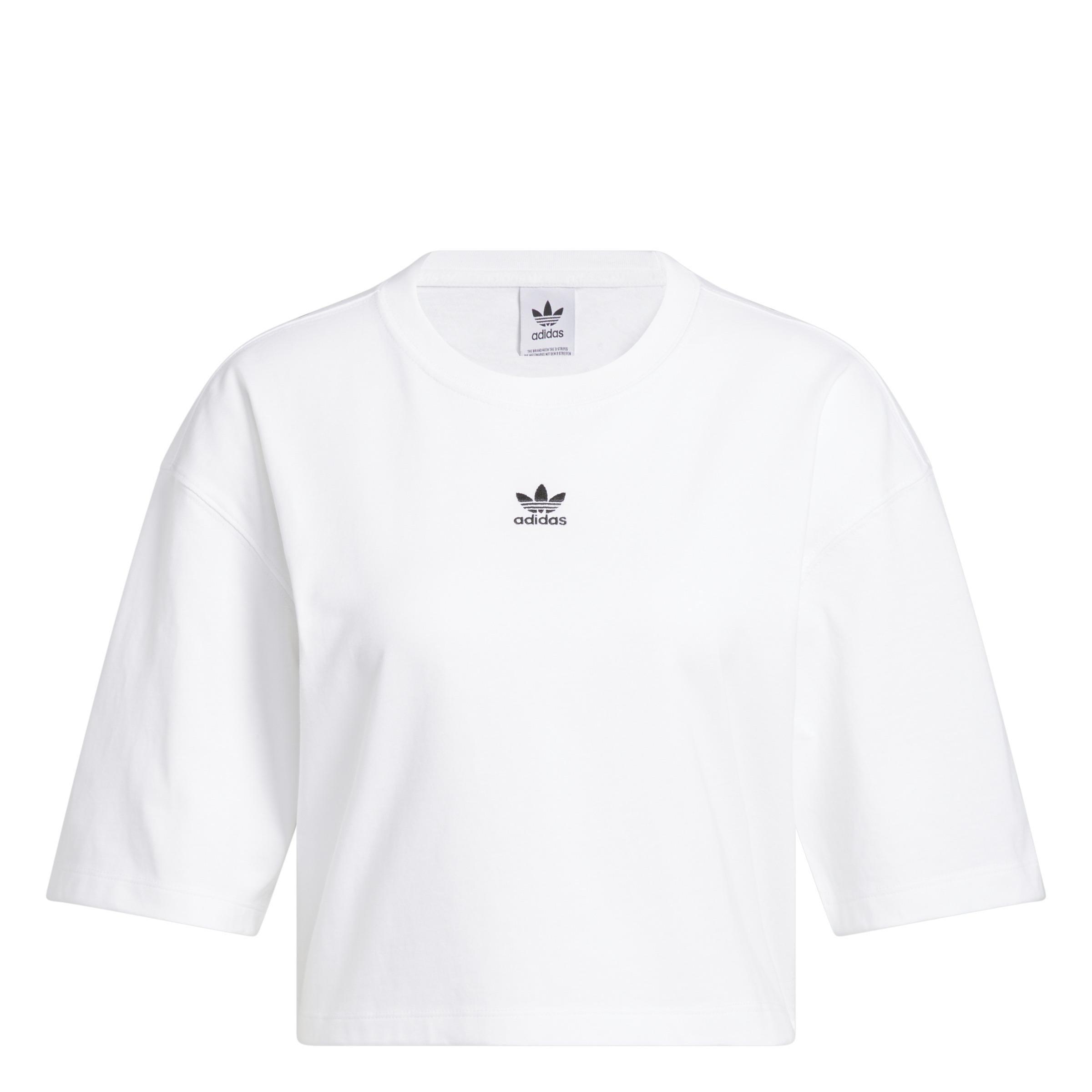 Essentials Crop T-Shirt, White, , large image number 0