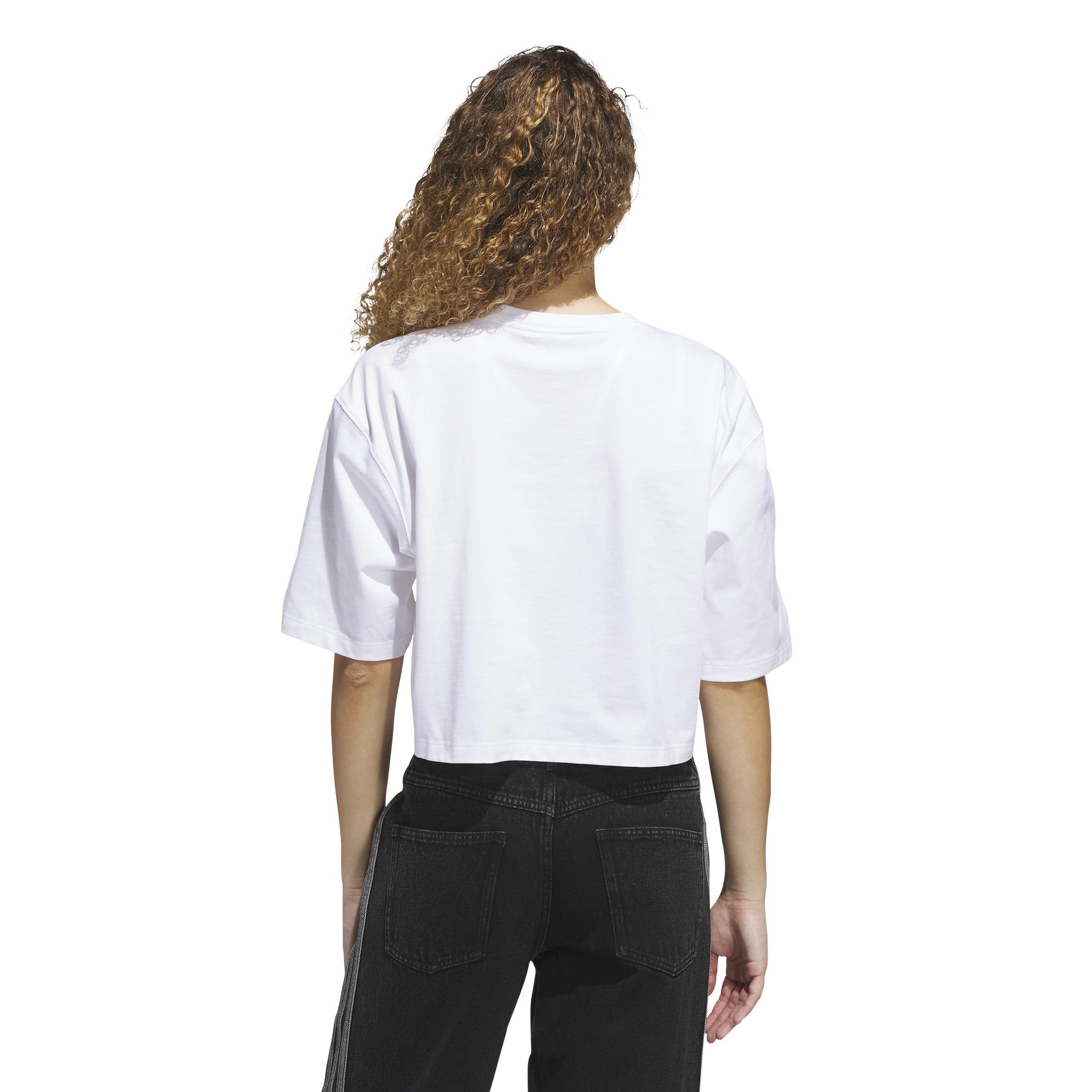 Essentials Crop T-Shirt, White, , large image number 2