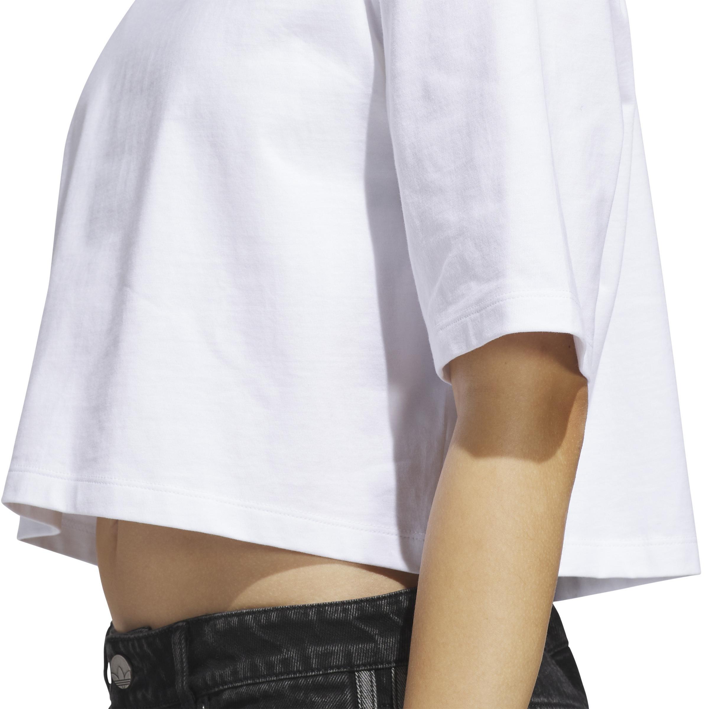 Essentials Crop T-Shirt, White, , large image number 4