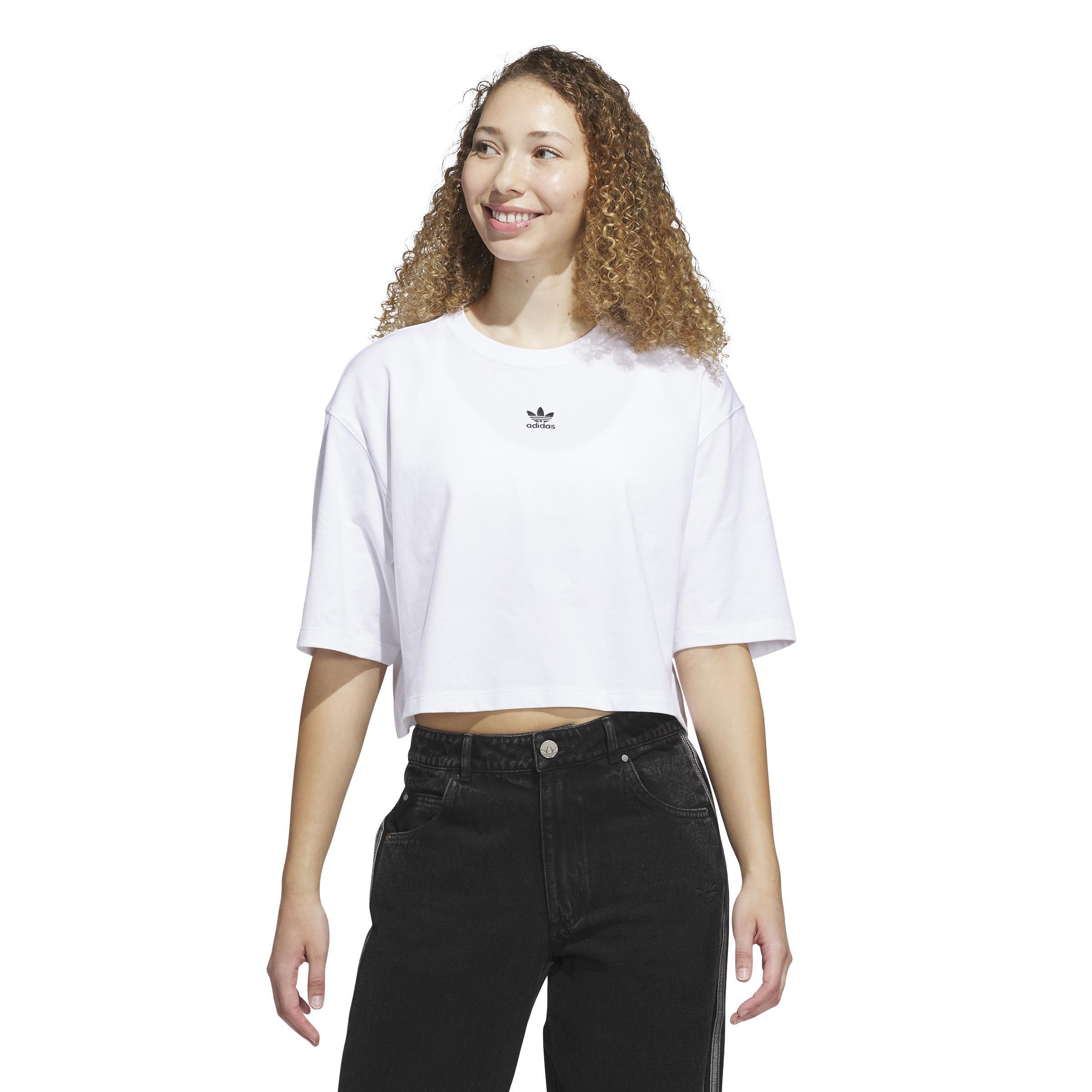 Essentials Crop T-Shirt, White, , large image number 7