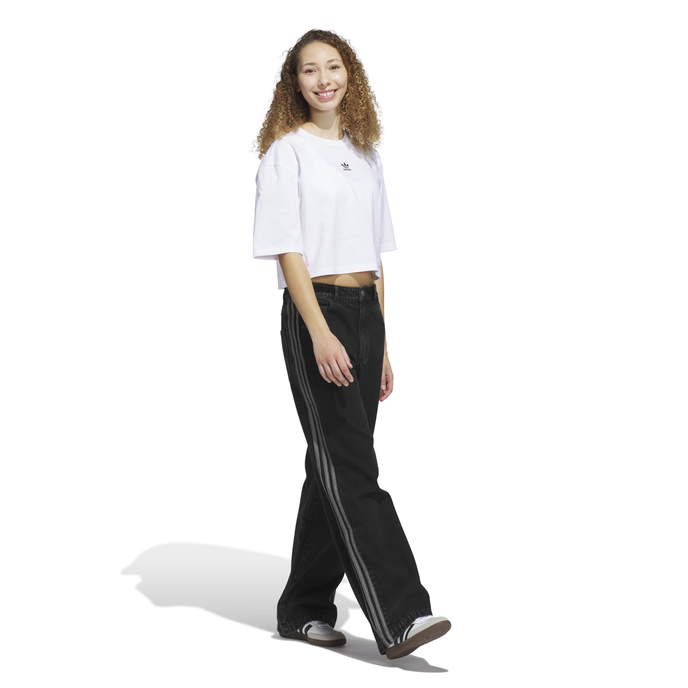 Essentials Crop T-Shirt, White, , large image number 10