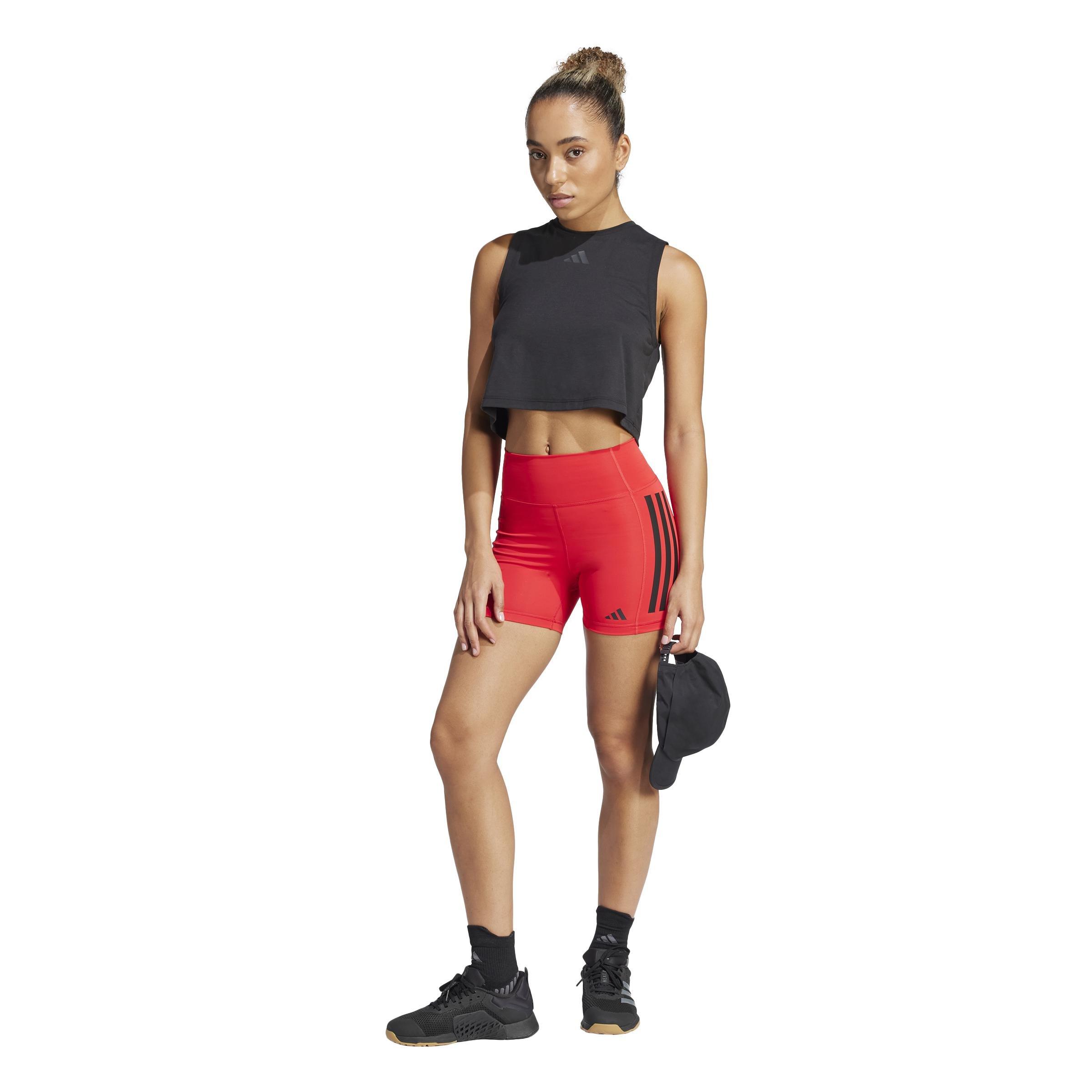 Power 3-Stripes Boxy Tank Top, Black, , large image number 6