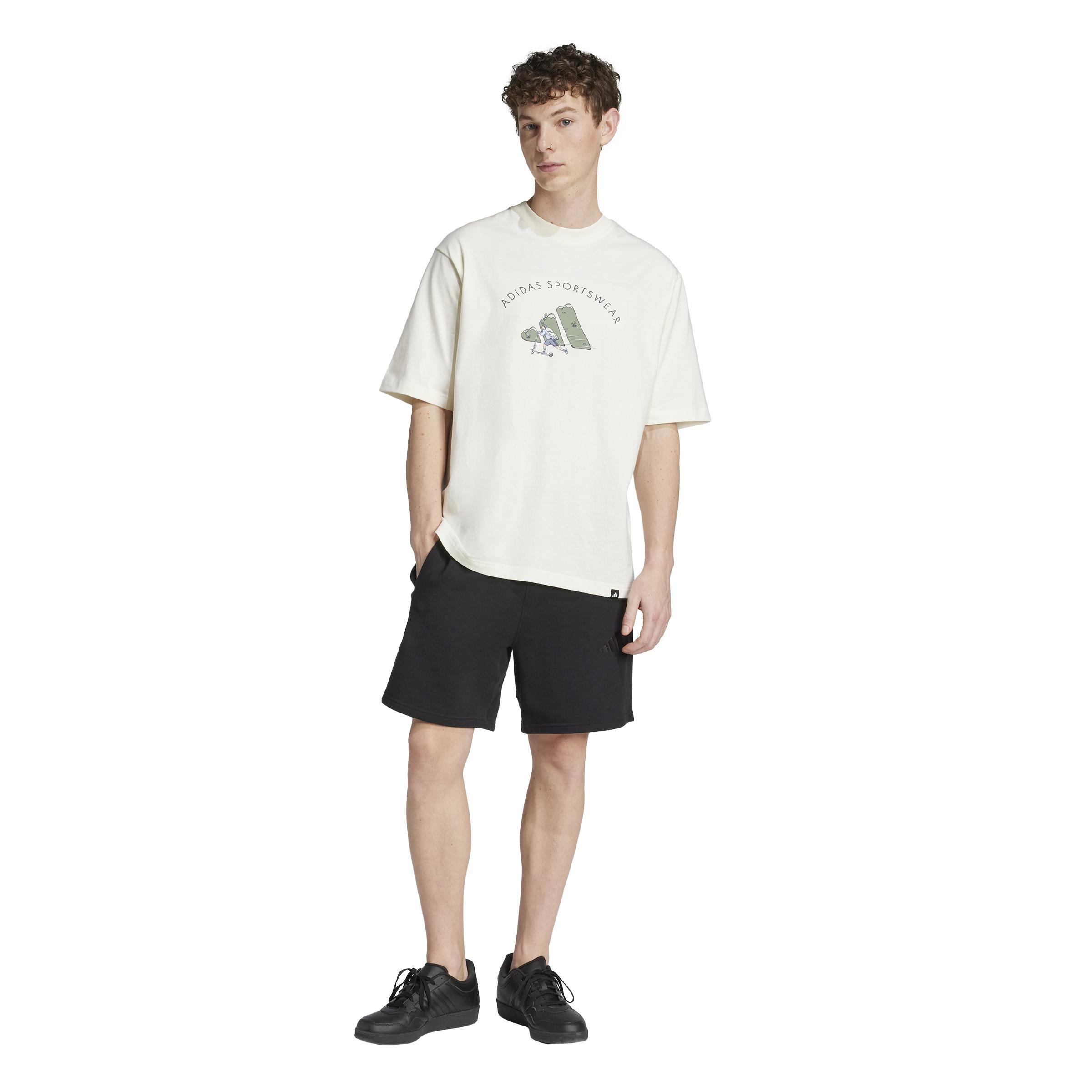 Codes Doodle Scooter Graphic Tee, White, , large image number 4
