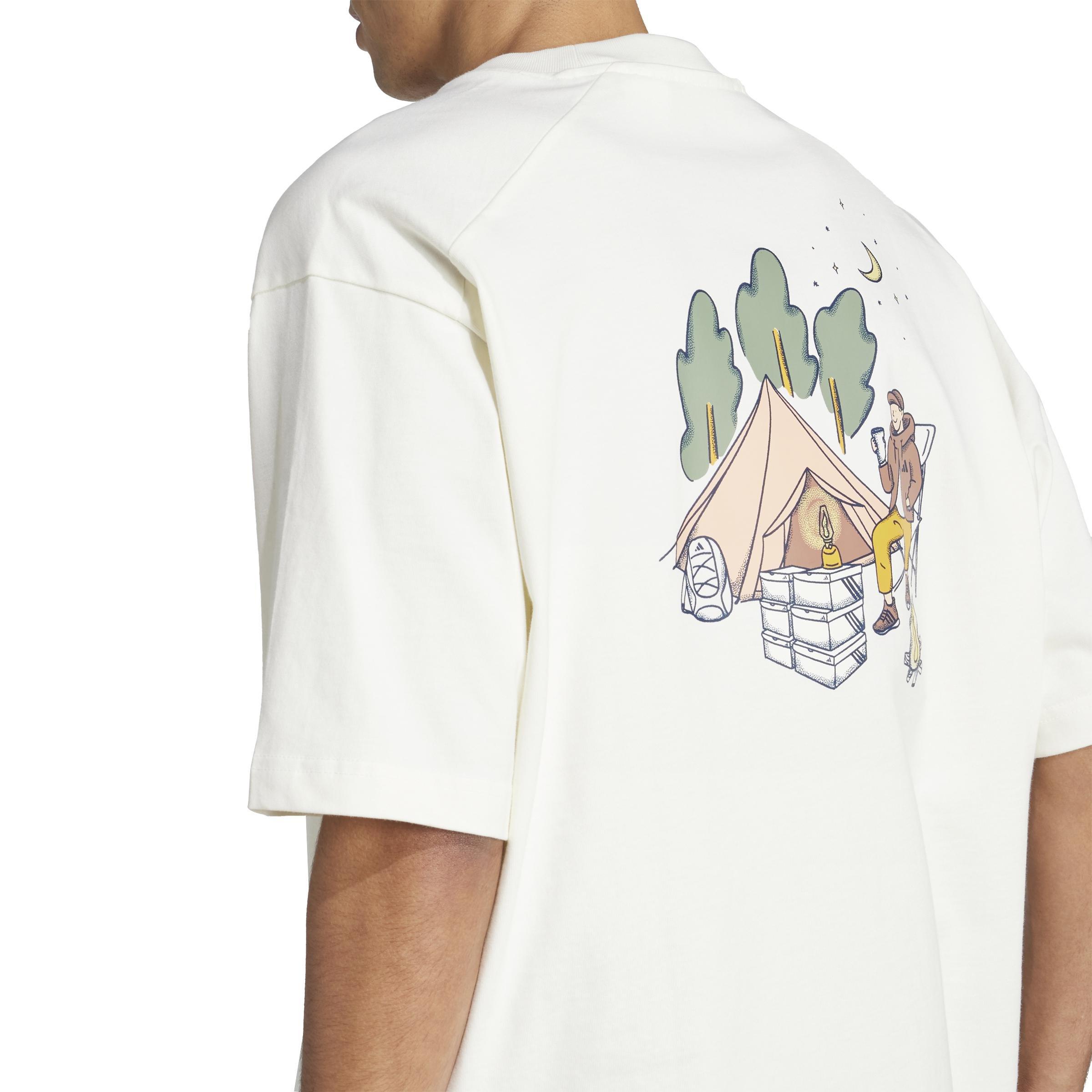 Codes Doodle Camp Graphic T-Shirt, White, , large image number 2