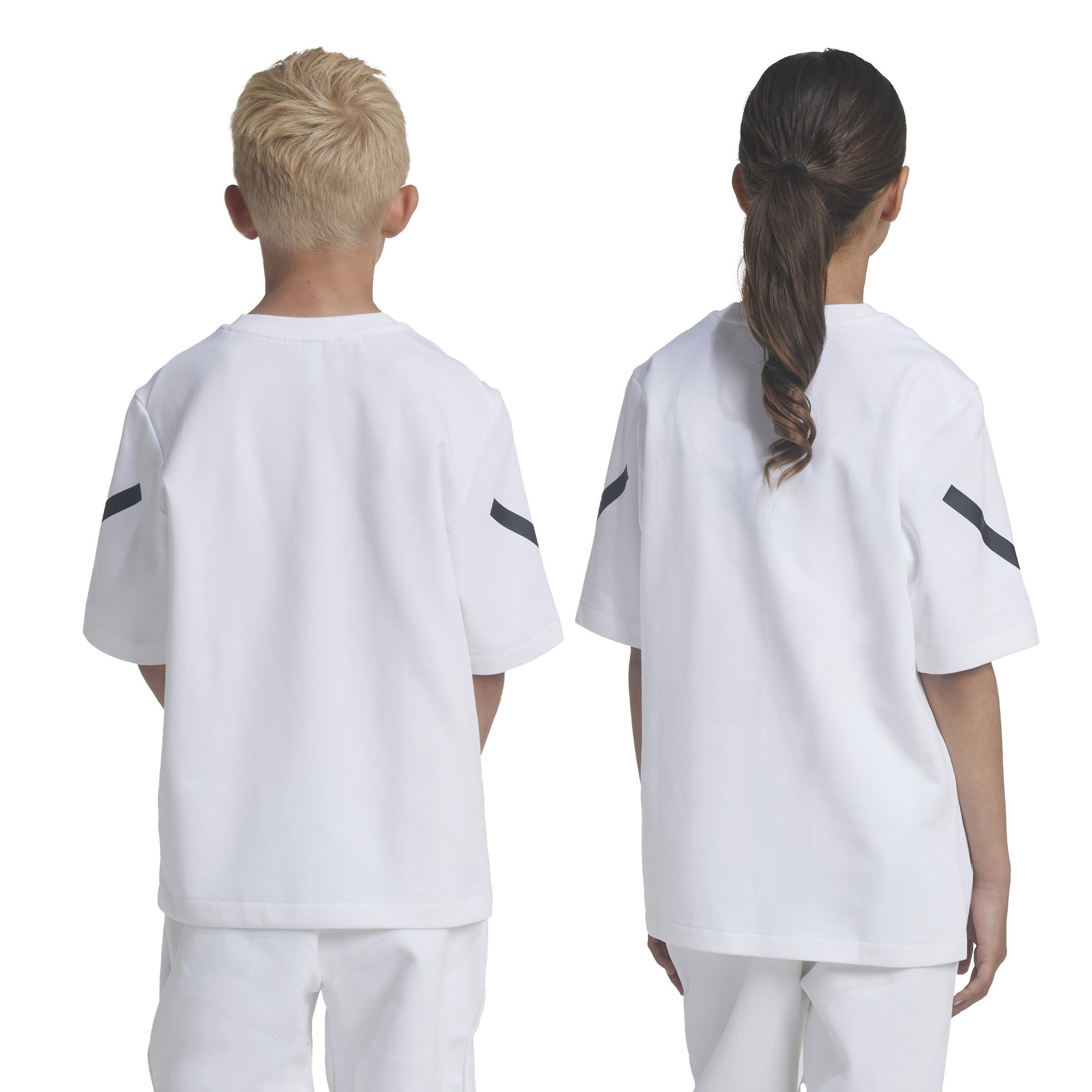 Unisex Kids adidas Z.N.E. T-Shirt, White, , large image number 2