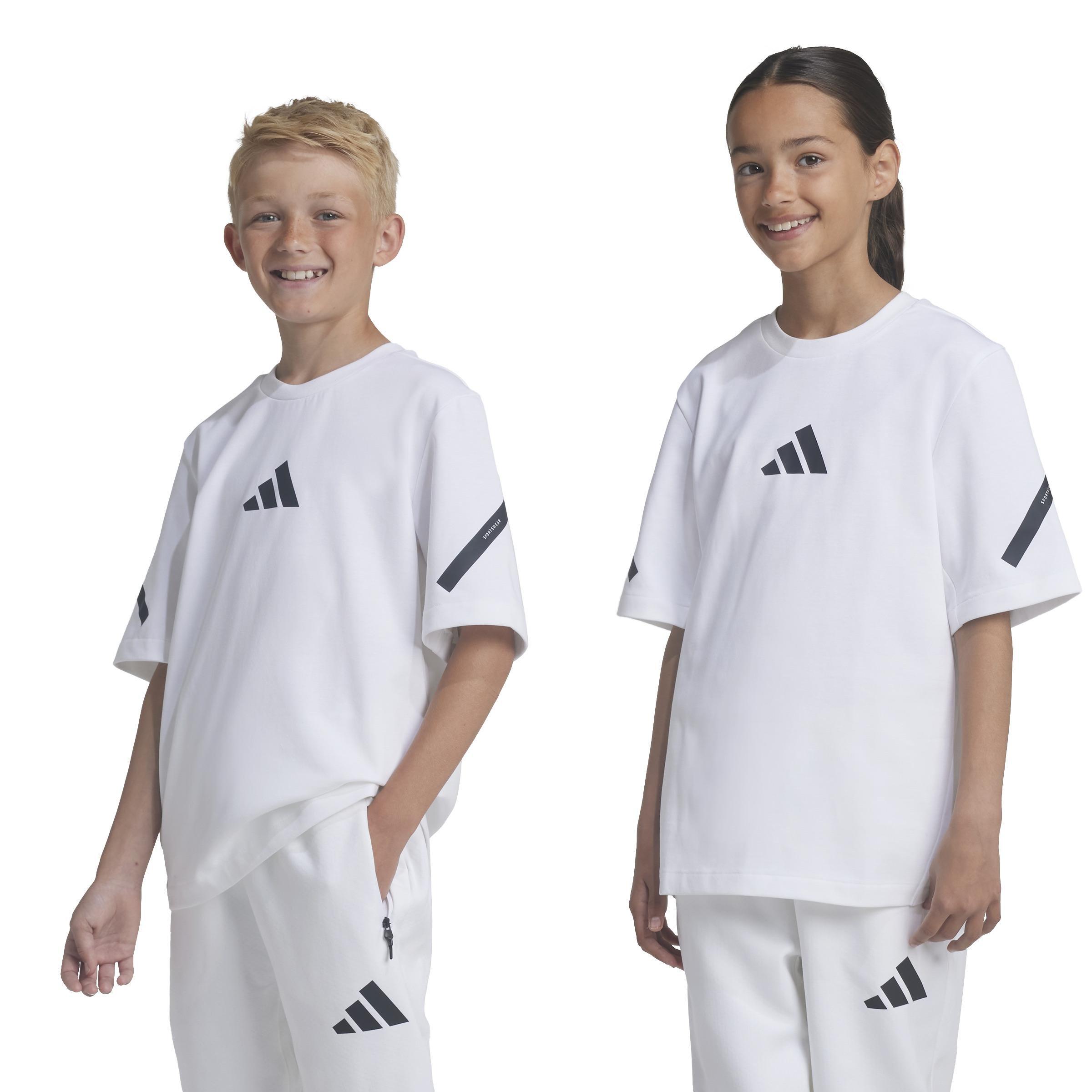 Unisex adidas Z.N.E. T-Shirt, White, A701_ONE, large image number 13