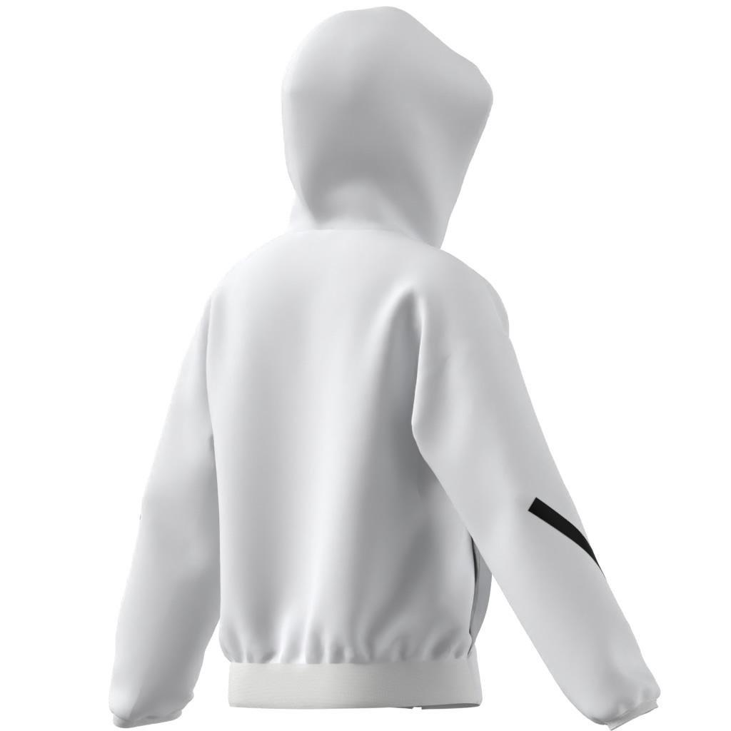 Unisex adidas Z.N.E. Full-Zip Hooded Track Jacket, White, A701_ONE, large image number 9