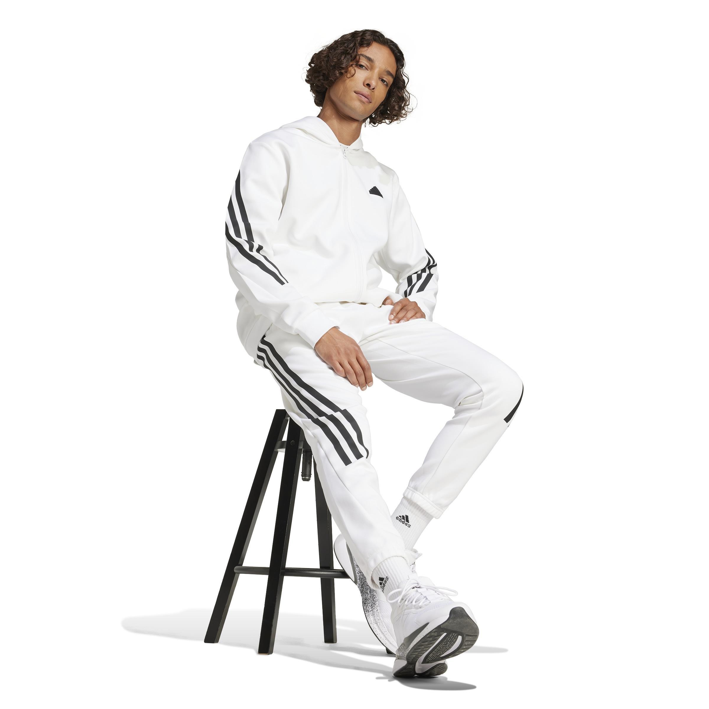 Men Future Icons 3-Stripes Joggers, White, A701_ONE, large image number 1