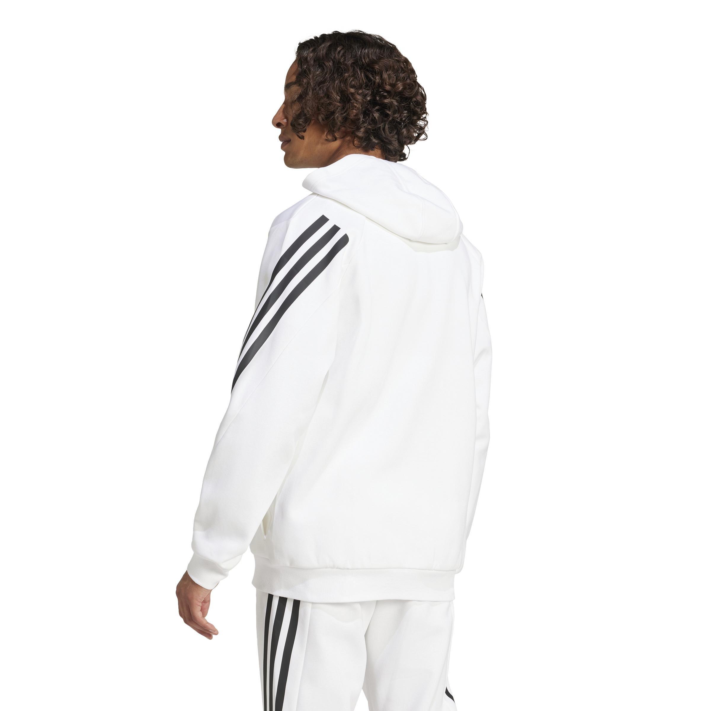 Future Icons 3-Stripes Full Zip Hoodie, White, A701_ONE, large image number 3