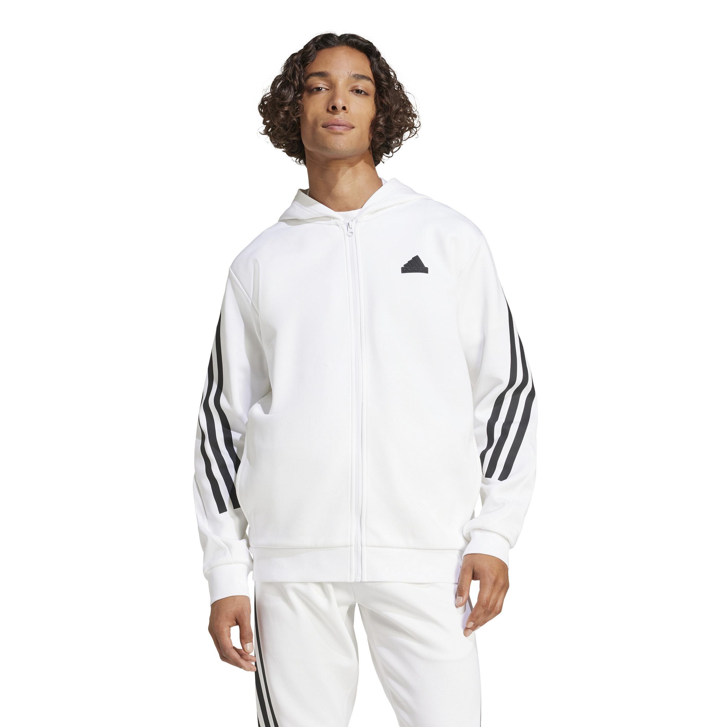 Future Icons 3-Stripes Full Zip Hoodie, White, A701_ONE, large image number 6