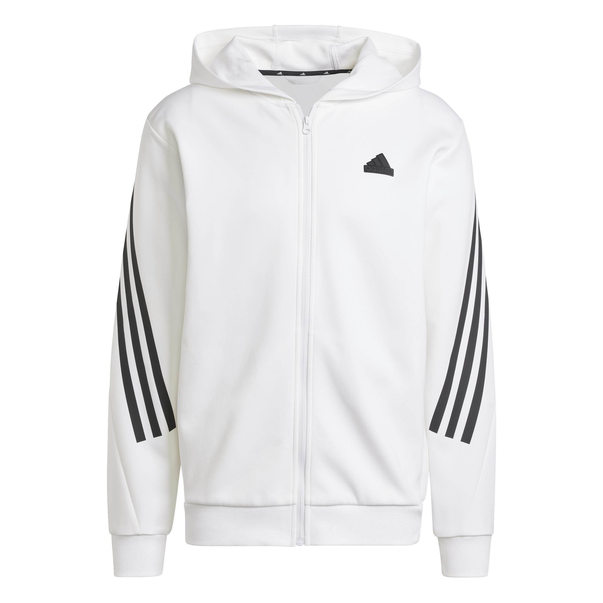 Future Icons 3-Stripes Full Zip Hoodie, White, A701_ONE, large image number 7