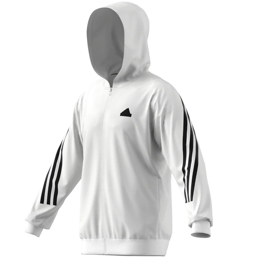 Future Icons 3-Stripes Full Zip Hoodie, White, A701_ONE, large image number 10