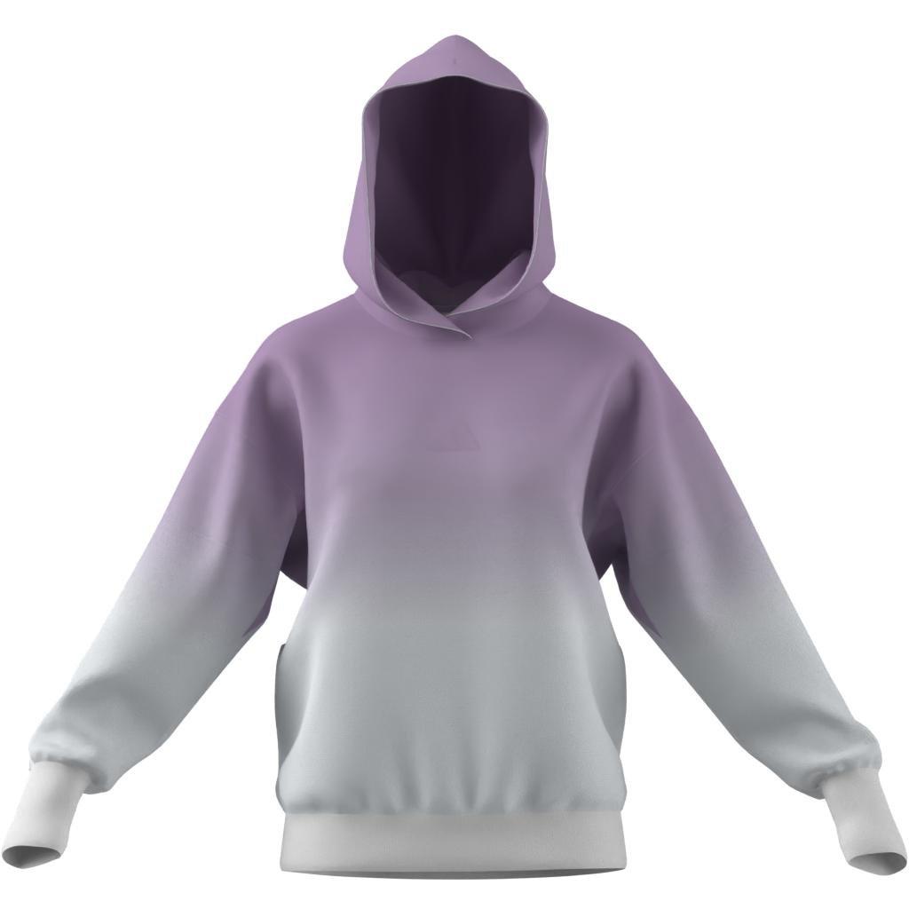 ALL SZN Loose Dip-Dye Hoodie, White, A701_ONE, large image number 5